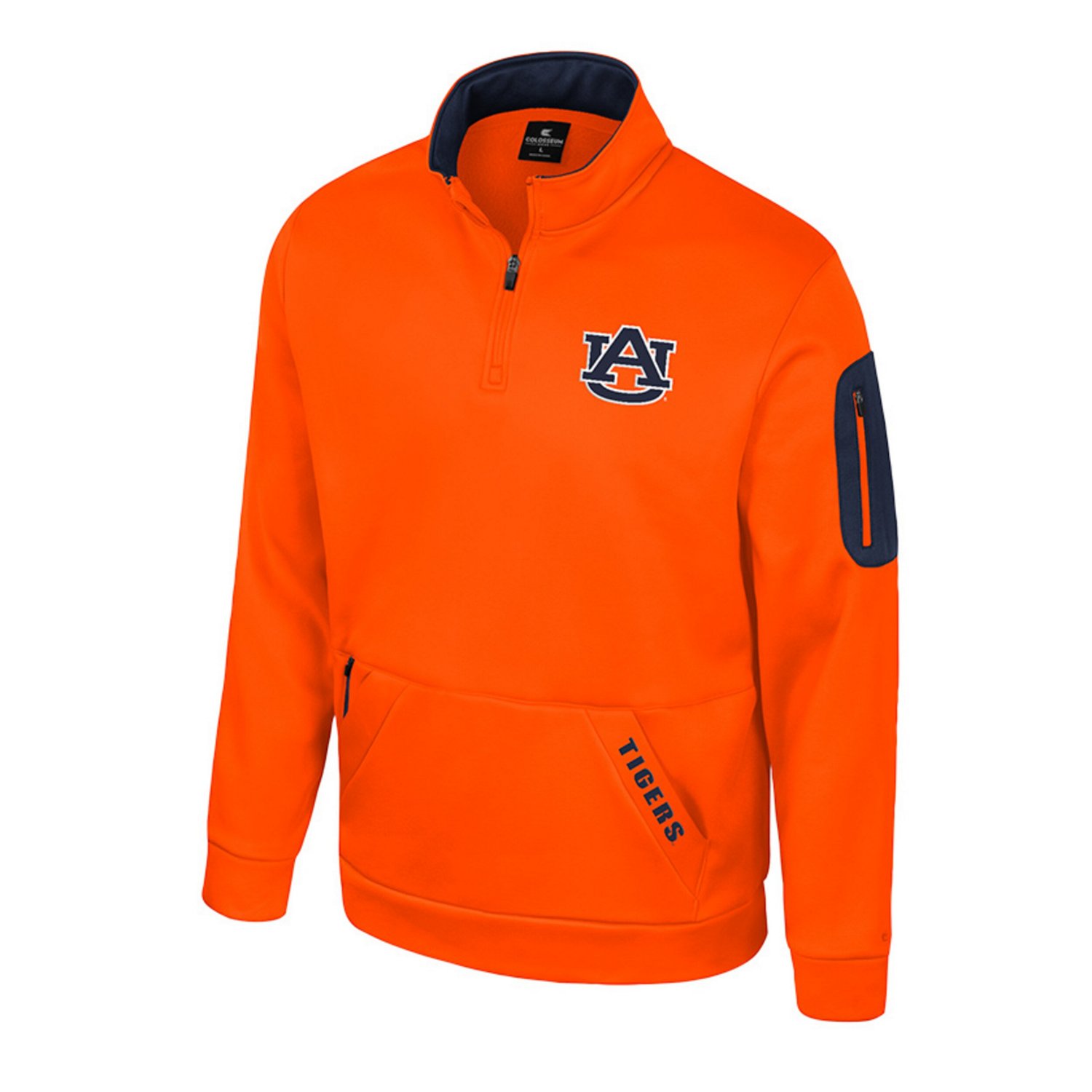 Colosseum Auburn Tigers Mainframe Quarter-Zip Fleece Jacket                                                                      - view number 2