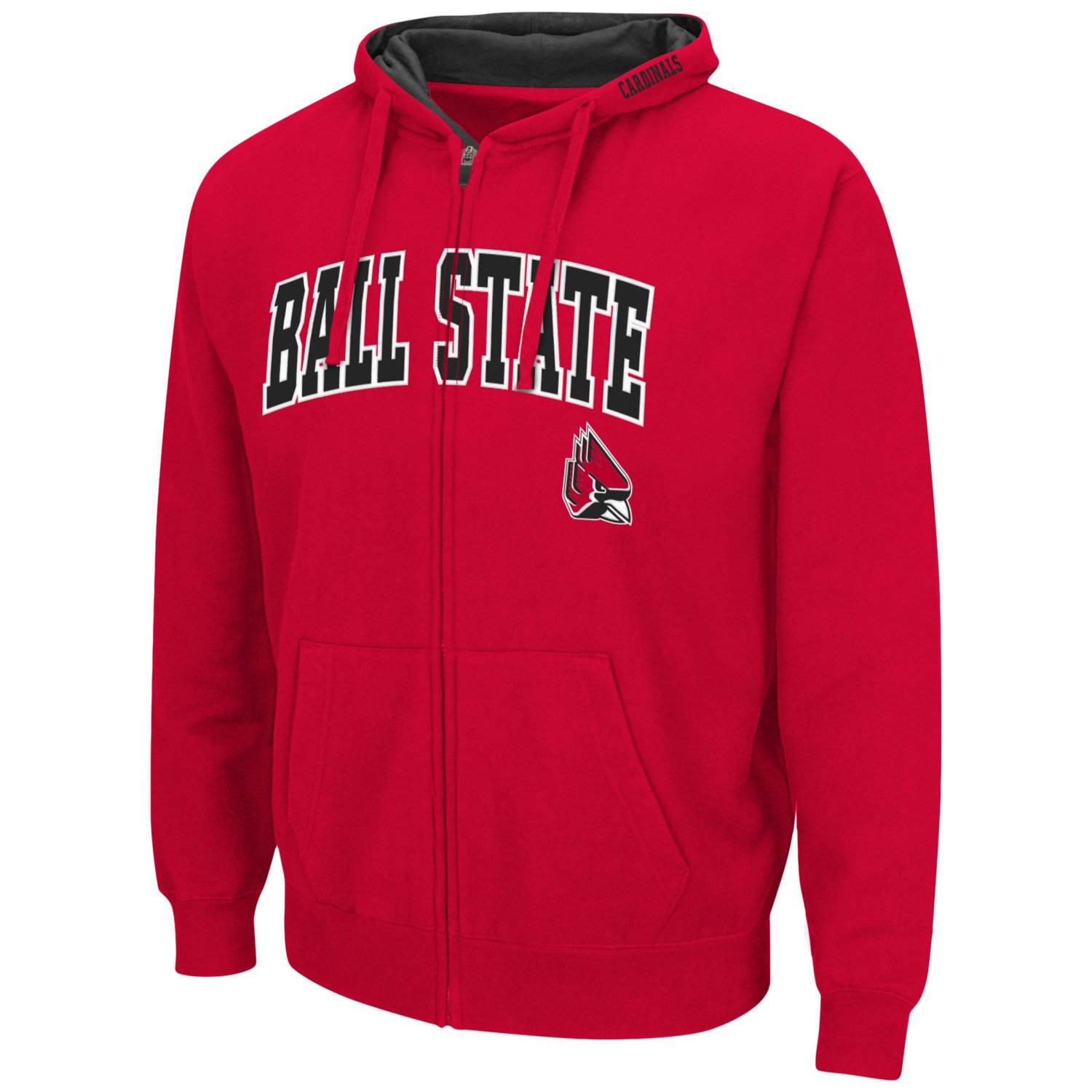 Colosseum Ball State Cardinals Arch  Logo 30 Full-Zip Hoodie - view number 2