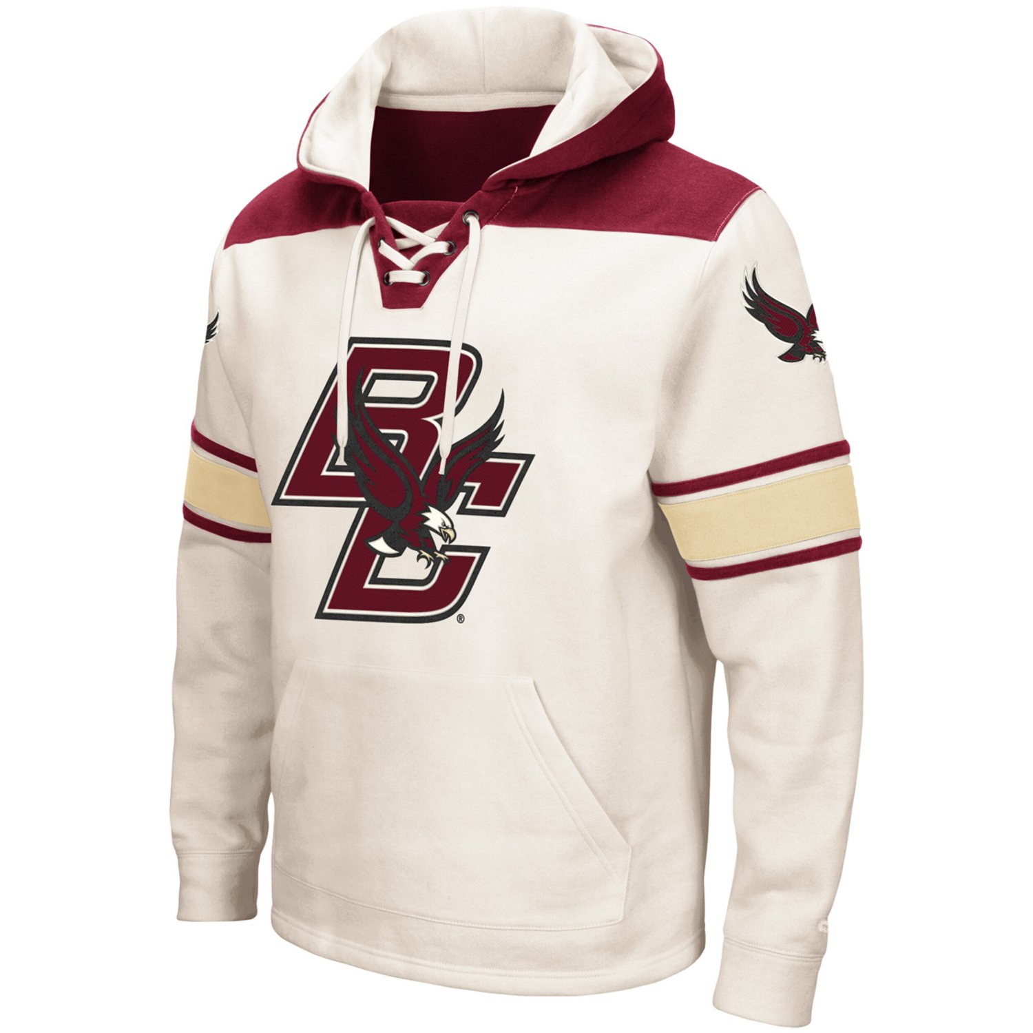 Colosseum Boston College Eagles 20 Lace-Up Pullover Hoodie - view number 2