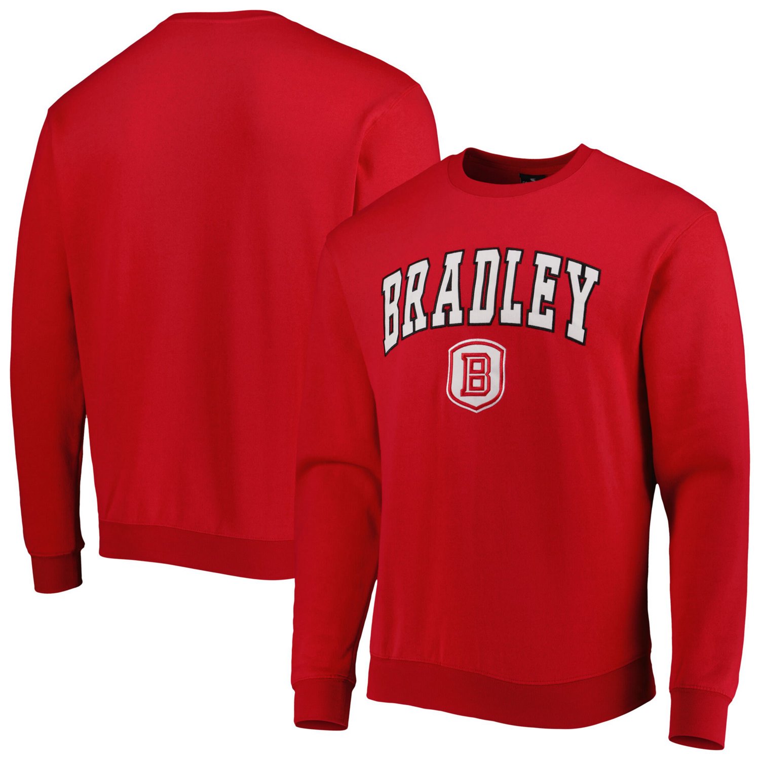 Colosseum Bradley Braves Arch Over Logo Pullover Sweatshirt - view number 1