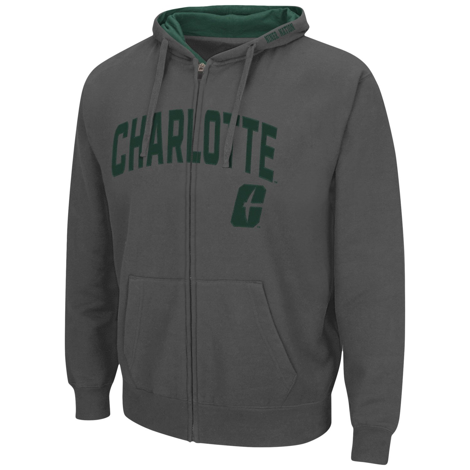 Colosseum Charlotte 49ers Arch  Logo 30 Full-Zip Hoodie - view number 2