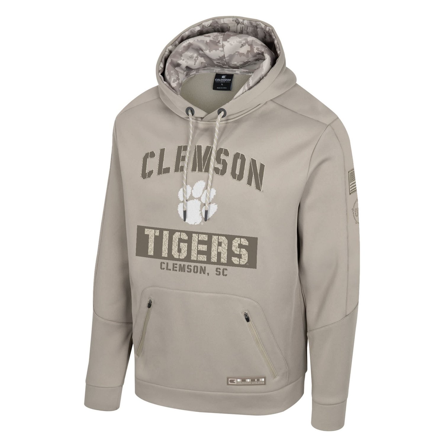Colosseum Clemson Tigers Big  Tall Operation Hat Trick Battalion Hoodie Sweatshirt - view number 3