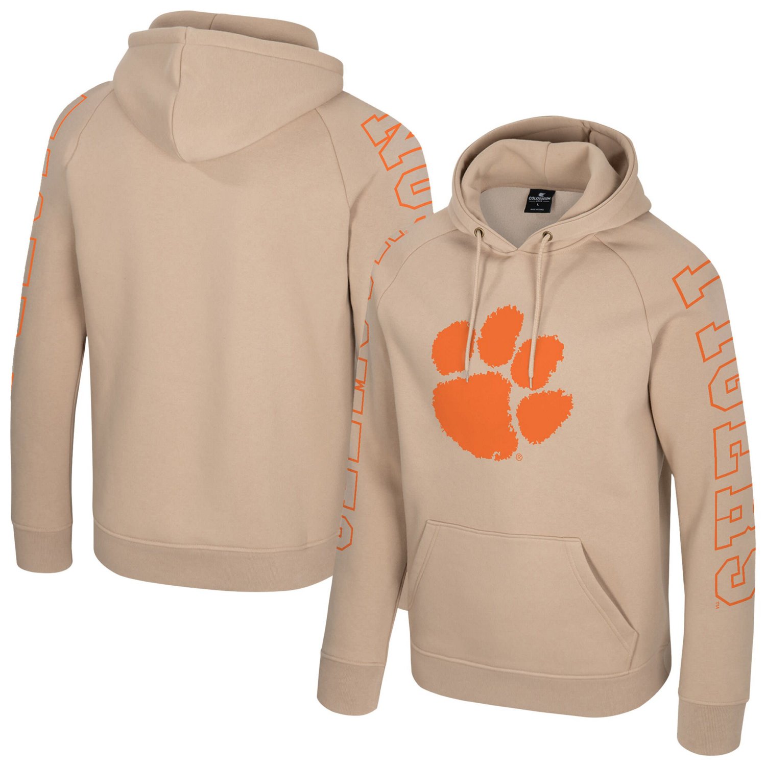 Colosseum Clemson Tigers Big Break Raglan Hoodie