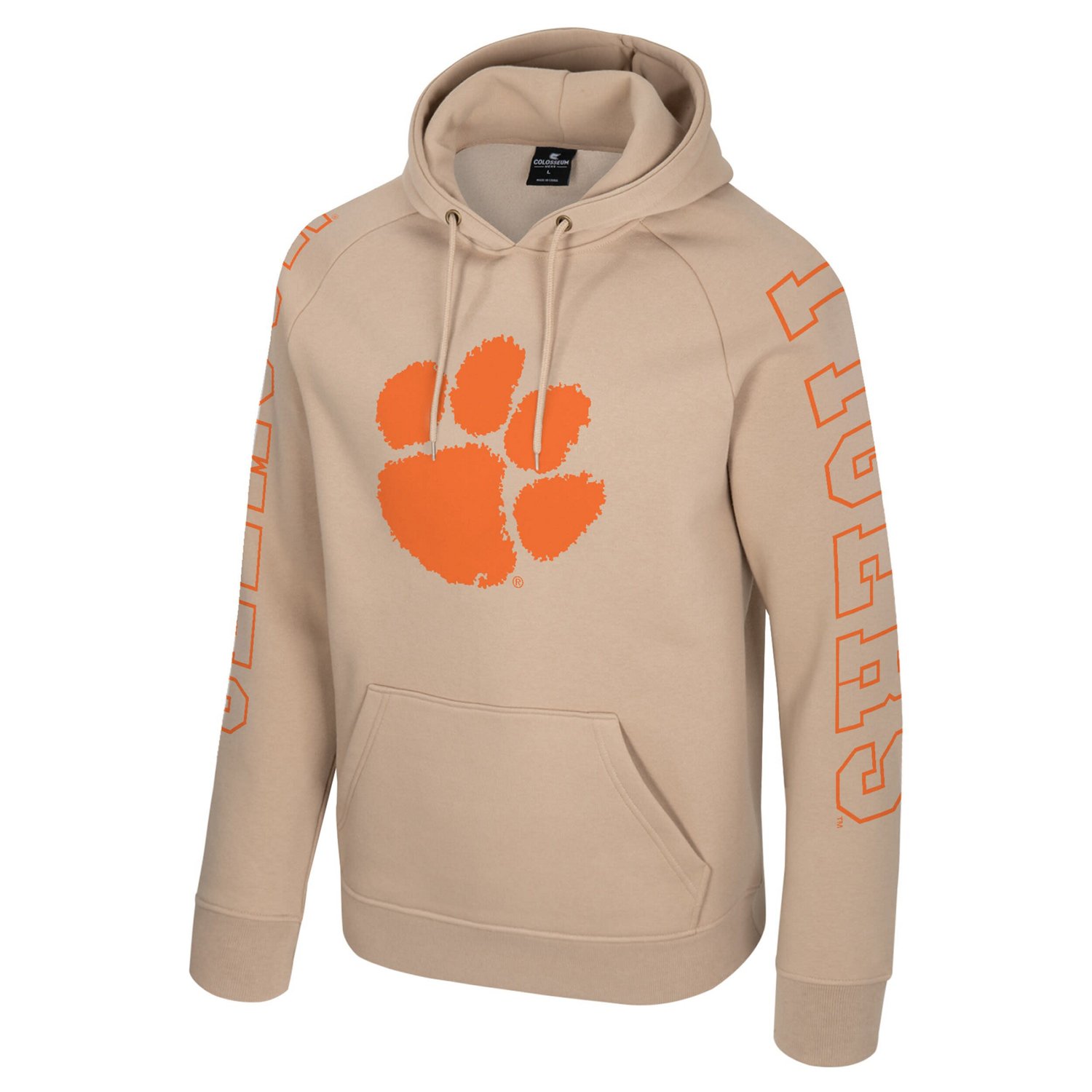 Colosseum Clemson Tigers Big Break Raglan Hoodie - view number 2