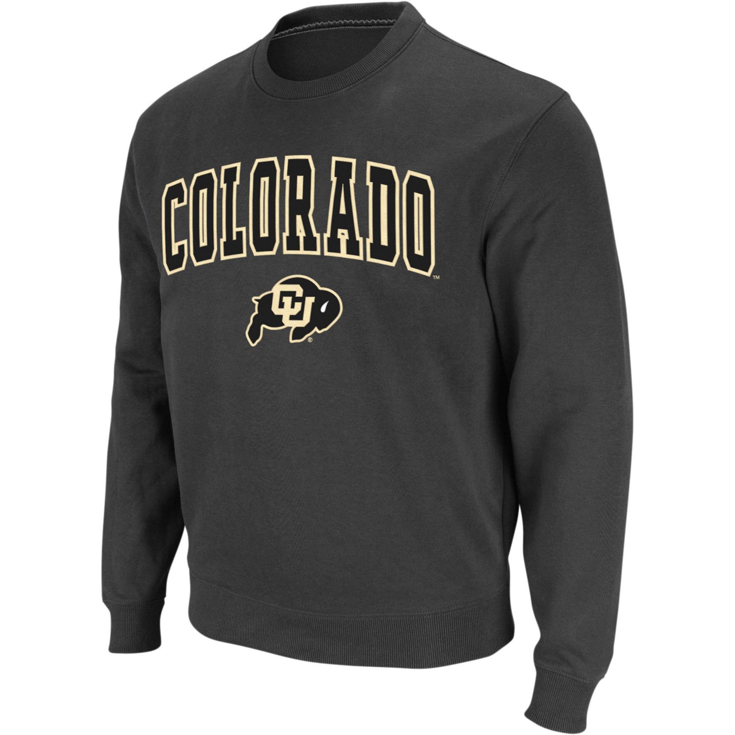 Colosseum Colorado Buffaloes Arch  Logo Crew Neck Sweatshirt