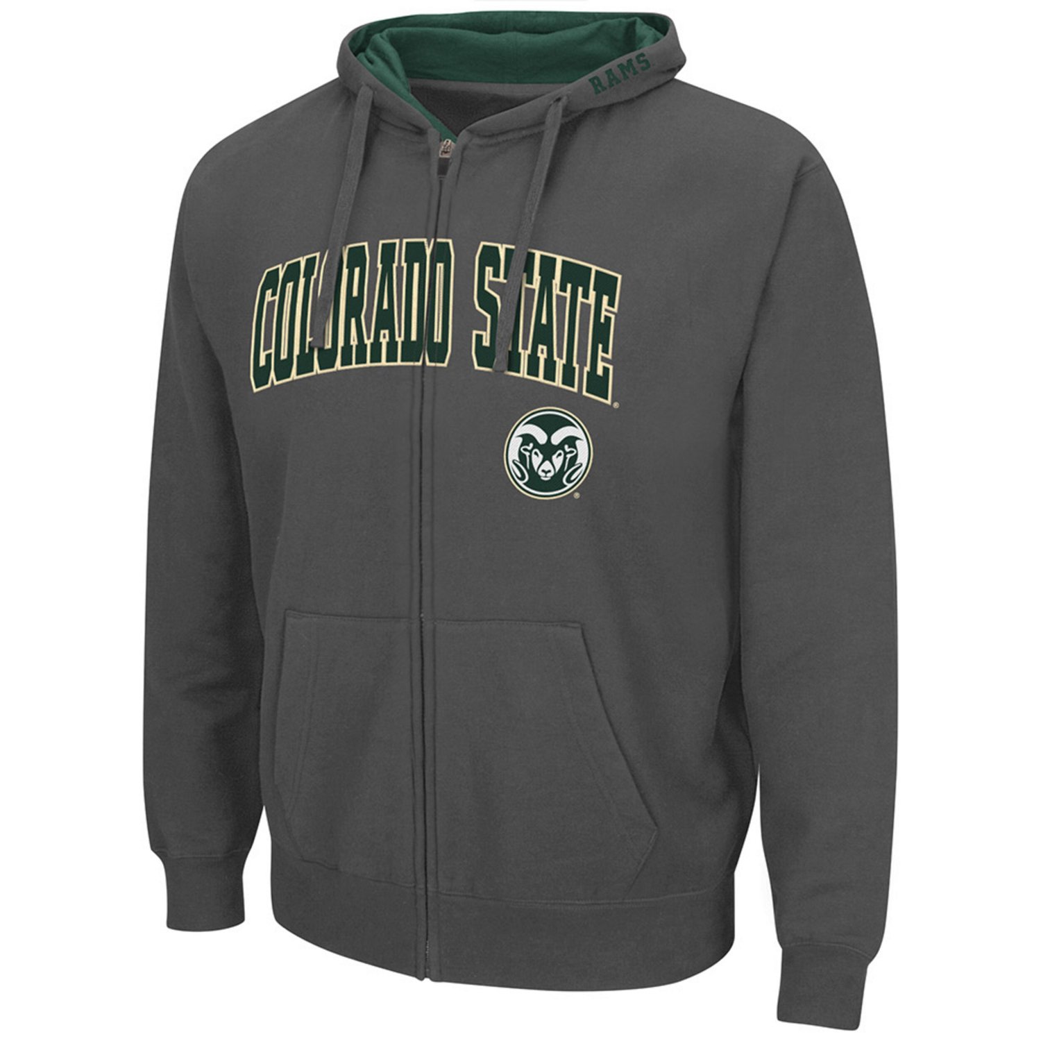 Colosseum Colorado State Rams Arch  Logo 30 Full-Zip Hoodie - view number 2