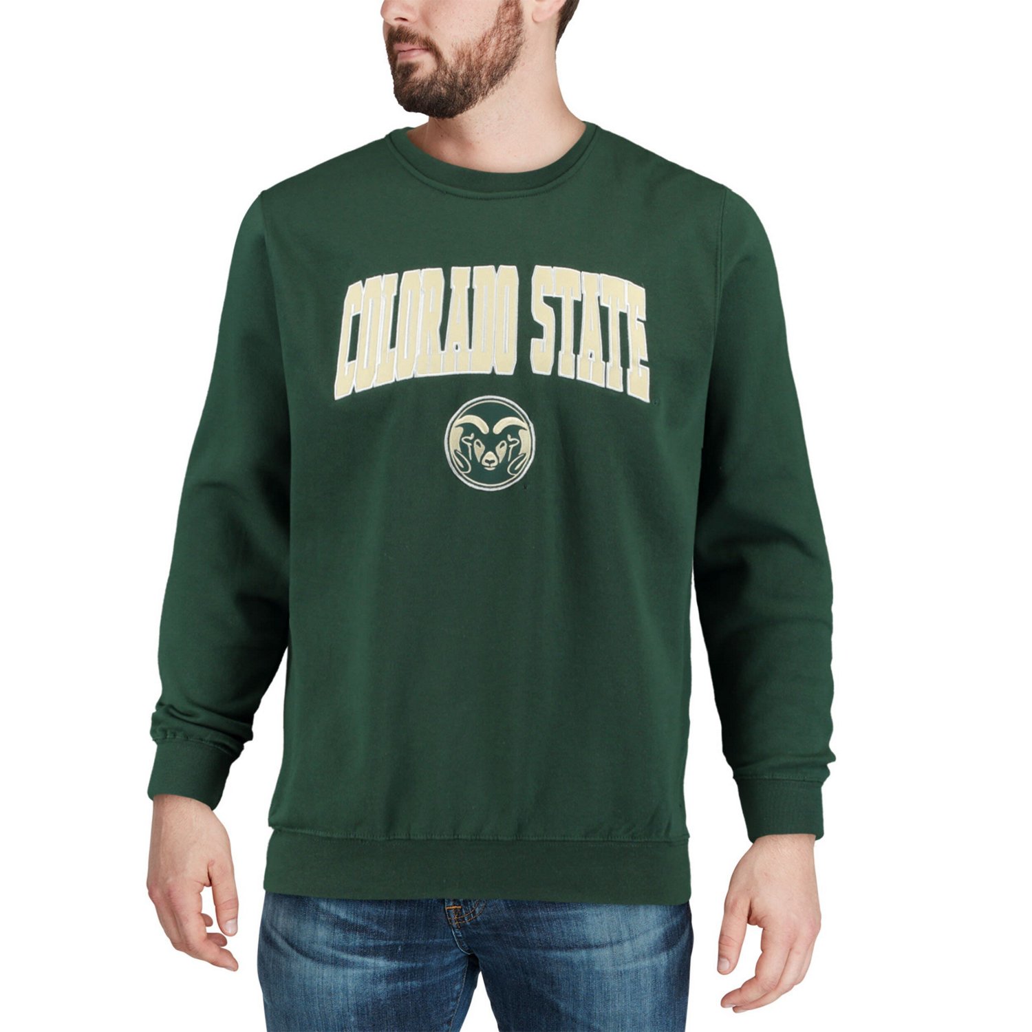 Colosseum Colorado State Rams Arch  Logo Crew Neck Sweatshirt - view number 4