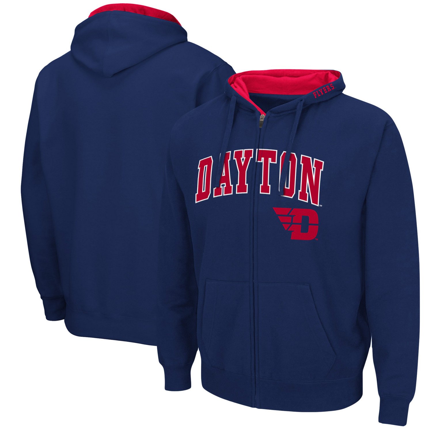 Colosseum Dayton Flyers Arch  Logo 30 Full-Zip Hoodie - view number 1