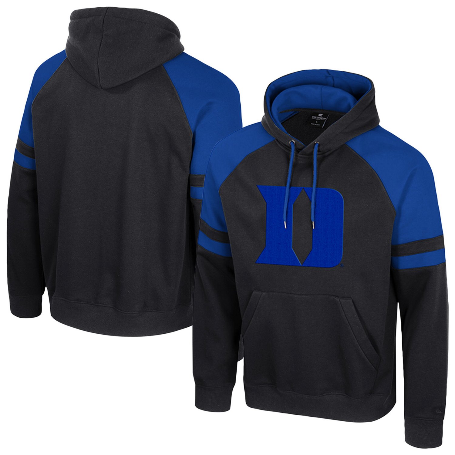 Colosseum Duke Blue Devils Todd Raglan Pullover Hoodie