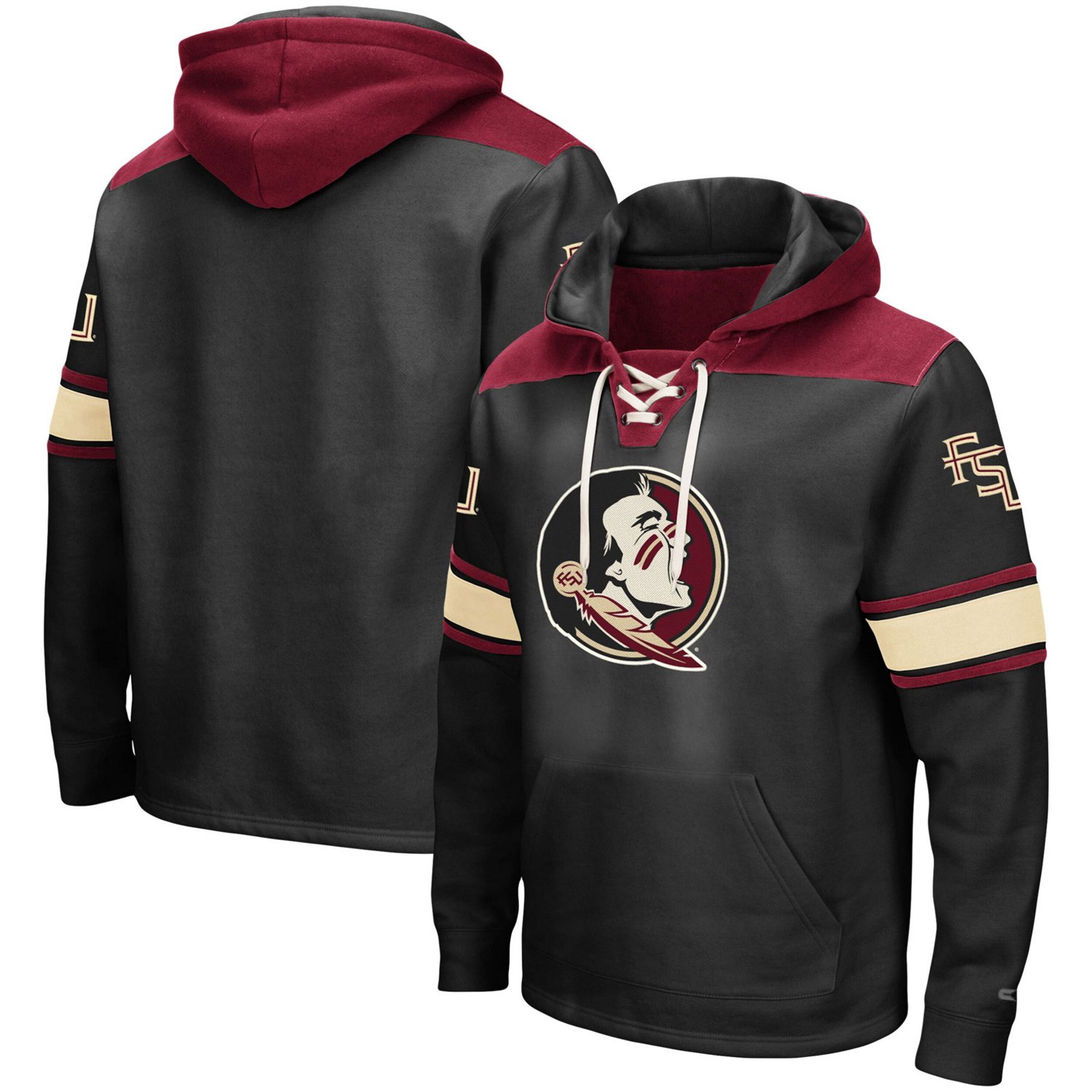 Colosseum Florida State Seminoles 20 Lace-Up Pullover Hoodie - view number 1