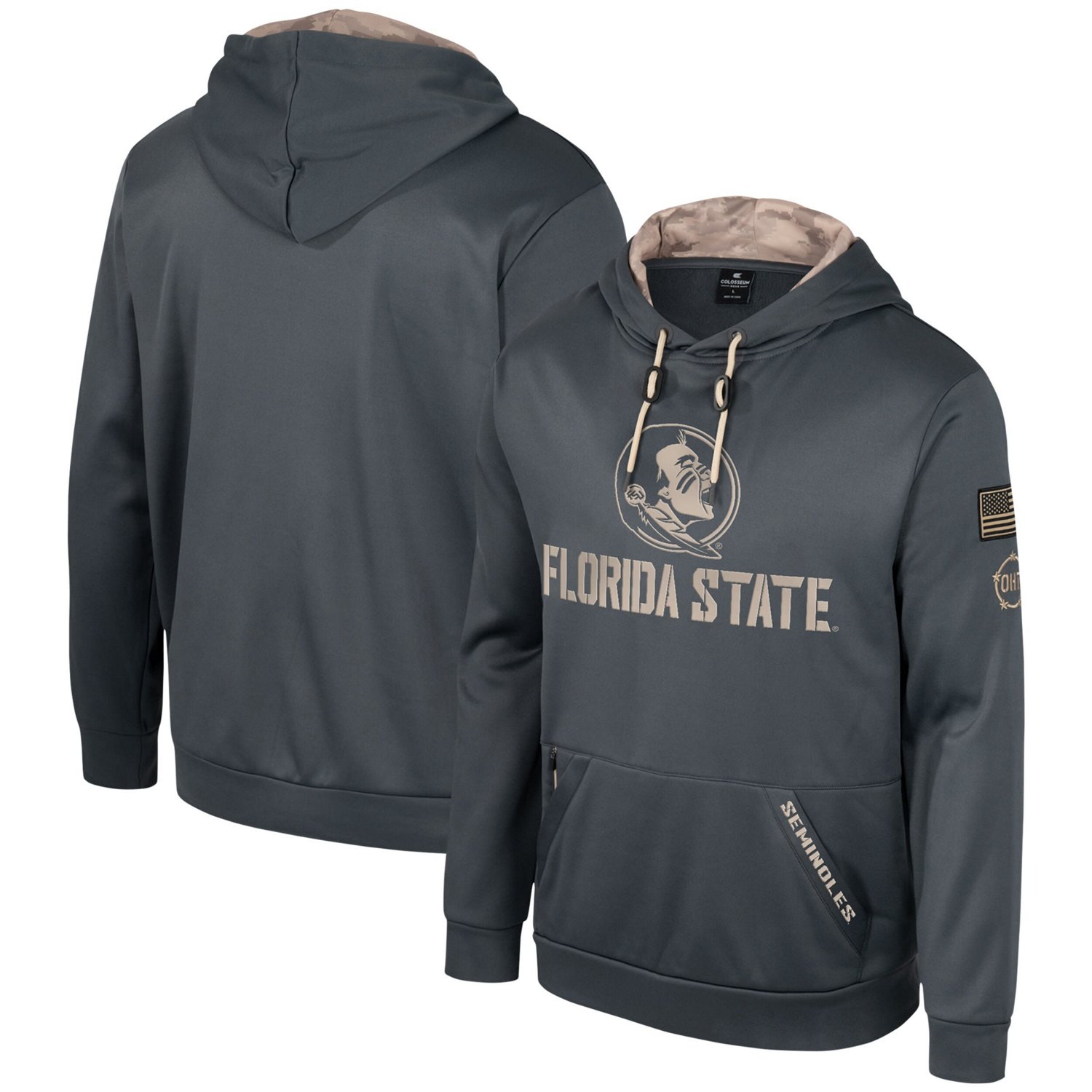 Colosseum Florida State Seminoles OHT Military Appreciation Pullover Hoodie