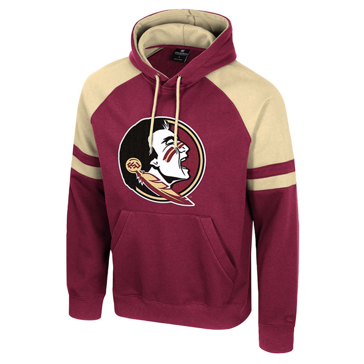 Colosseum Florida State Seminoles Todd Raglan Pullover Hoodie - view number 2