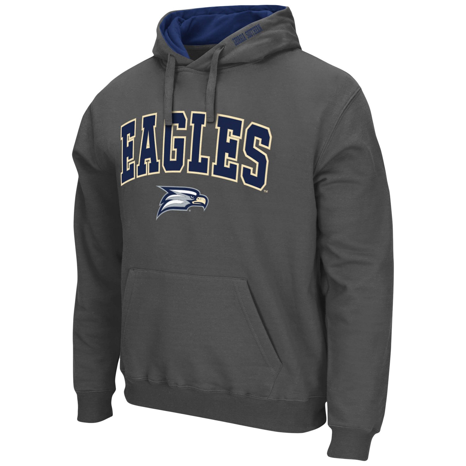 Colosseum Georgia Southern Eagles Arch and Logo Pullover Hoodie                                                                  - view number 2