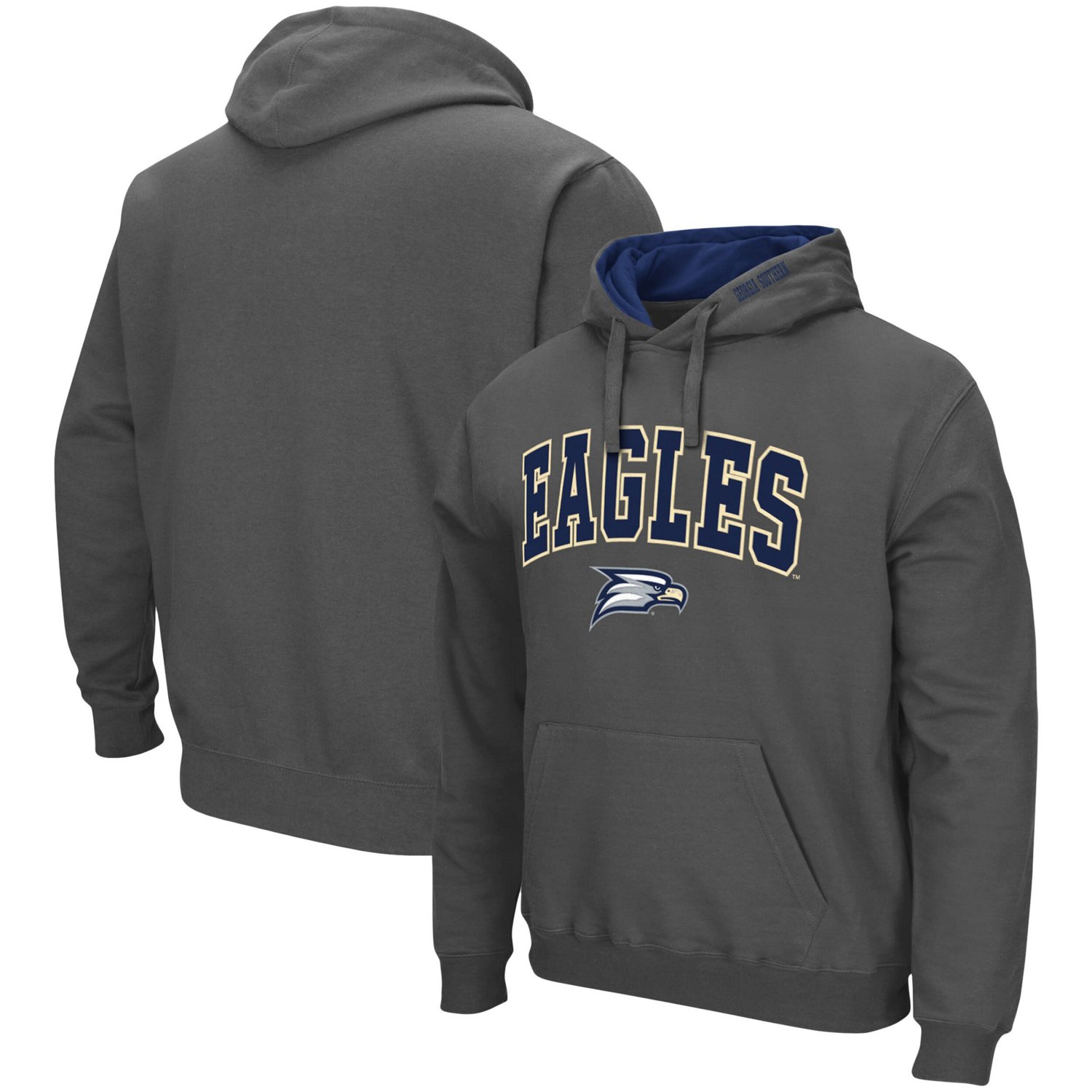 Colosseum Georgia Southern Eagles Arch and Logo Pullover Hoodie