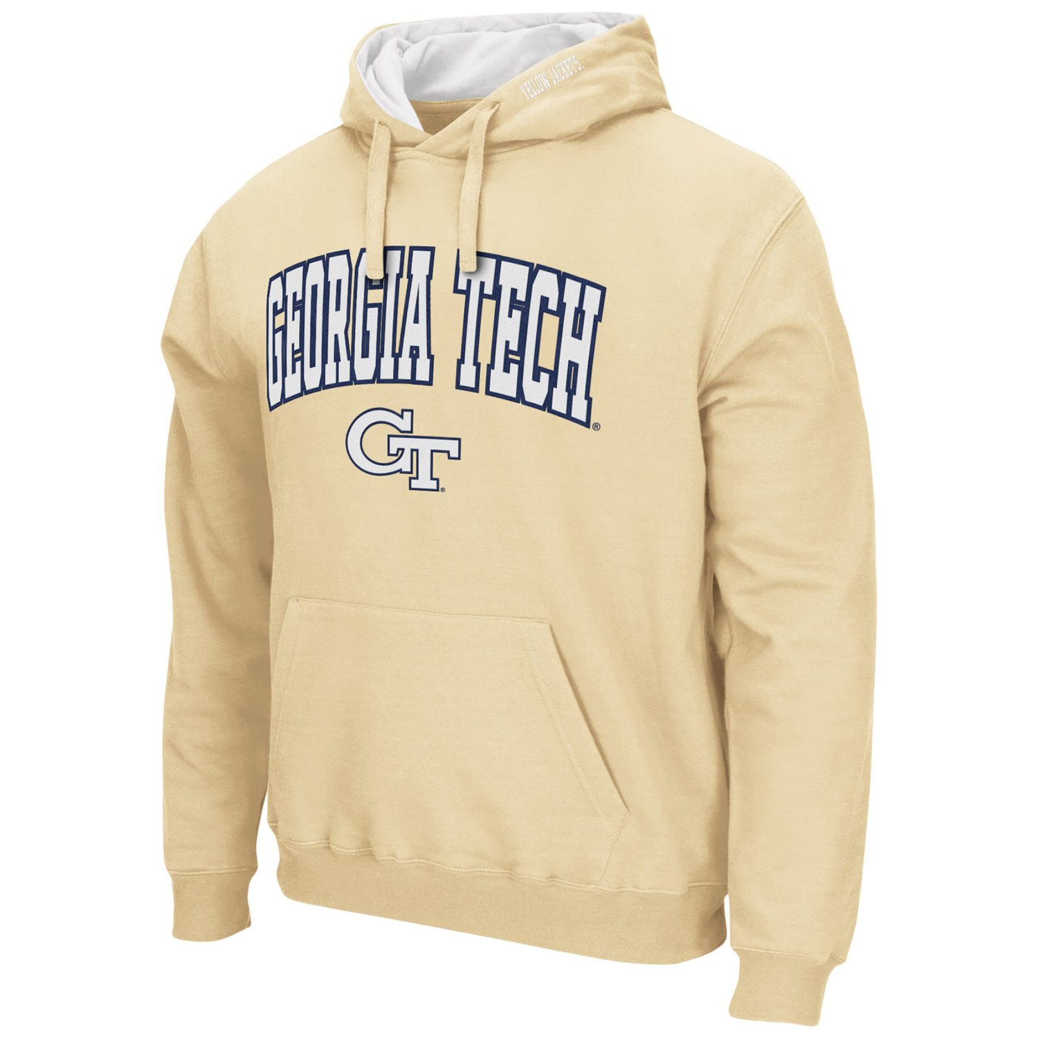Colosseum Georgia Tech Yellow Jackets Arch and Logo Pullover Hoodie                                                              - view number 2