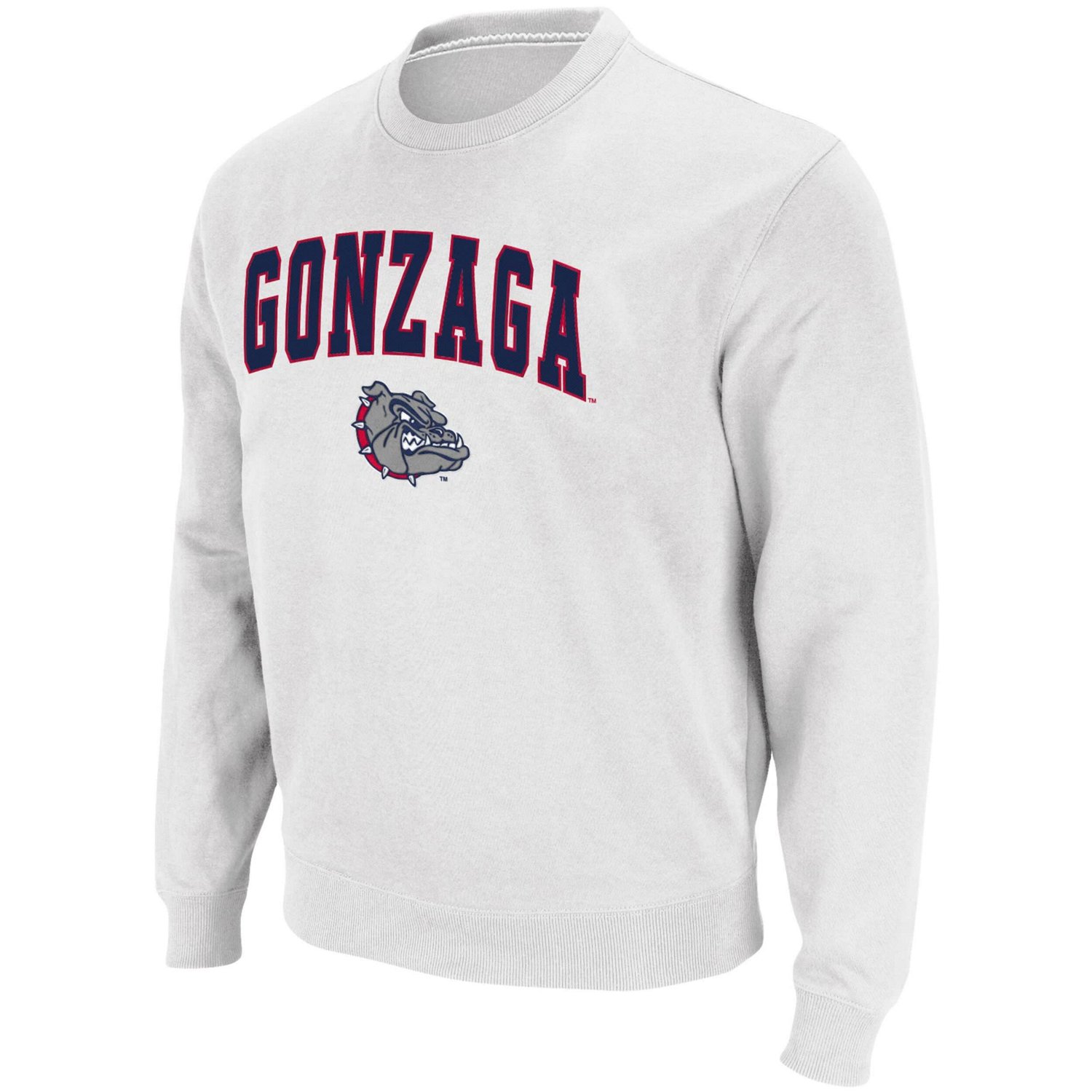 Colosseum Gonzaga Bulldogs Arch  Logo Tackle Twill Pullover Sweatshirt - view number 2