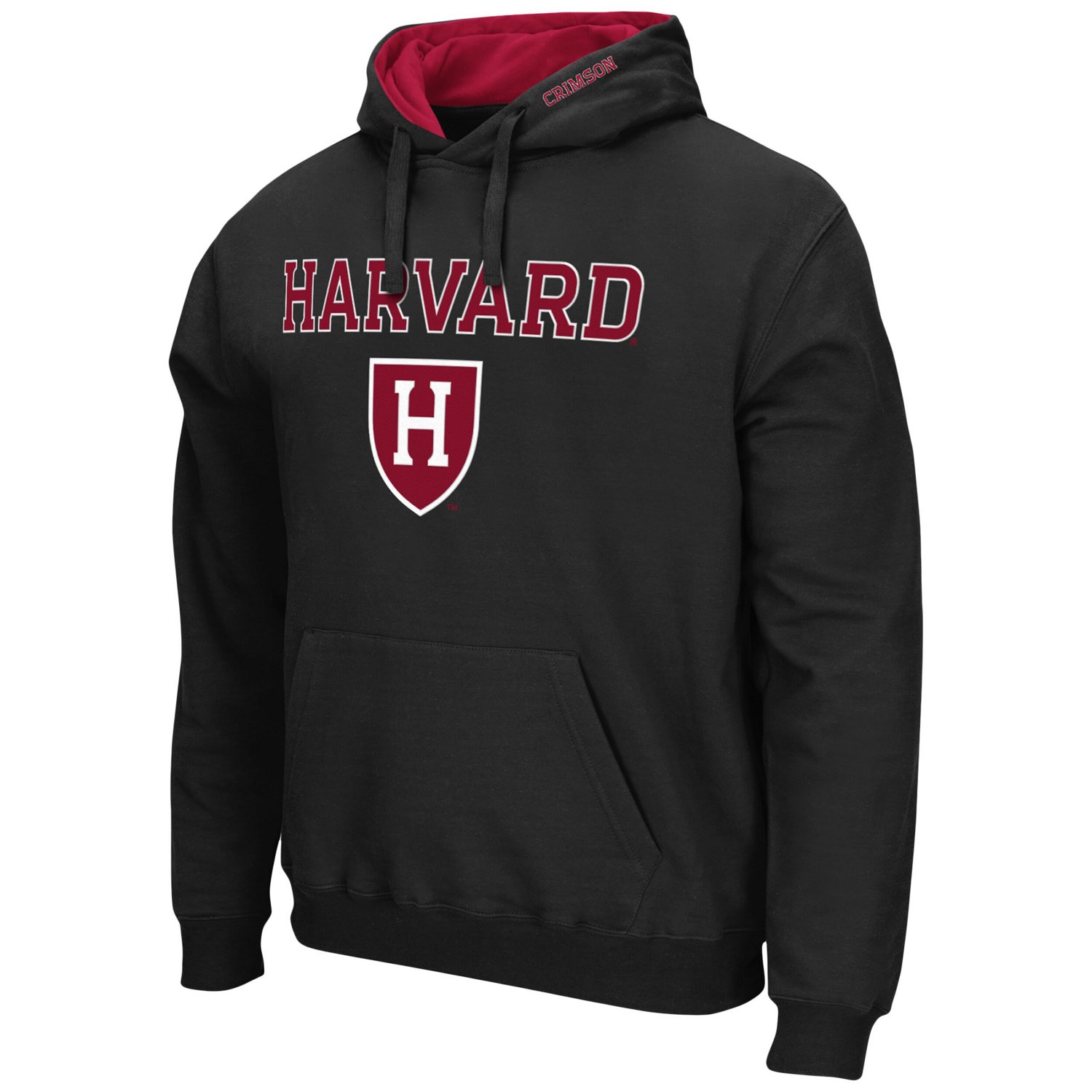 Colosseum Harvard Crimson Arch and Logo Pullover Hoodie                                                                          - view number 2