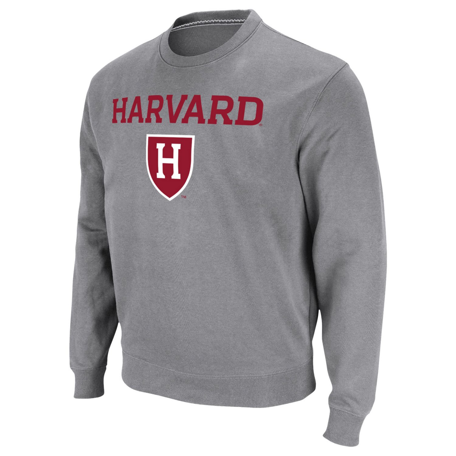Colosseum Harvard Crimson Team Arch  Logo Tackle Twill Pullover Sweatshirt - view number 2