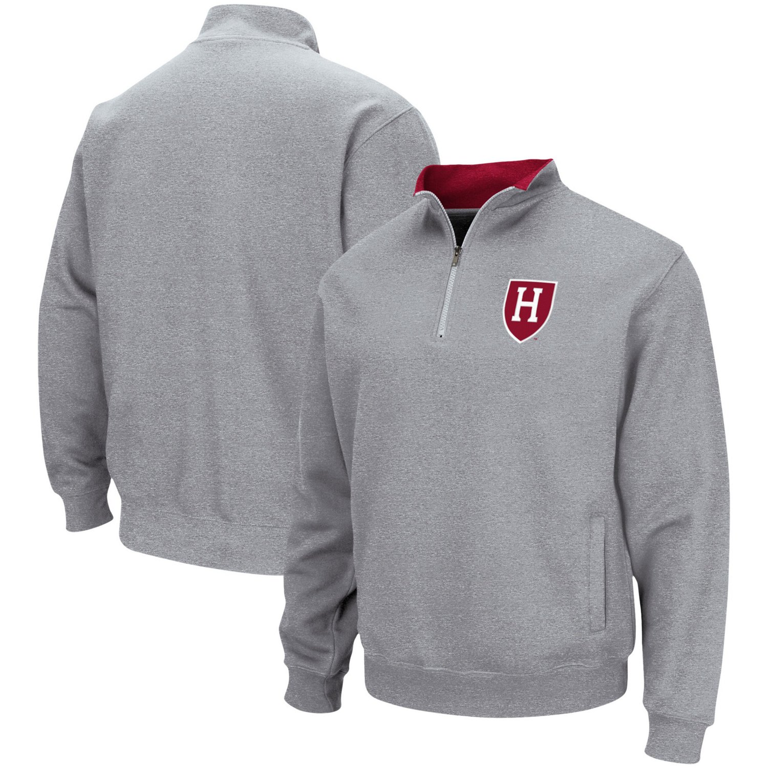 Colosseum Harvard Crimson Tortugas Team Logo Quarter-Zip Jacket - view number 1