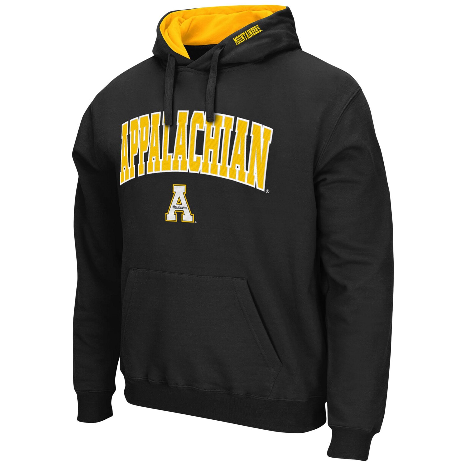 Colosseum Heathered Gray Appalachian State Mountaineers Arch and Logo Pullover Hoodie                                            - view number 2