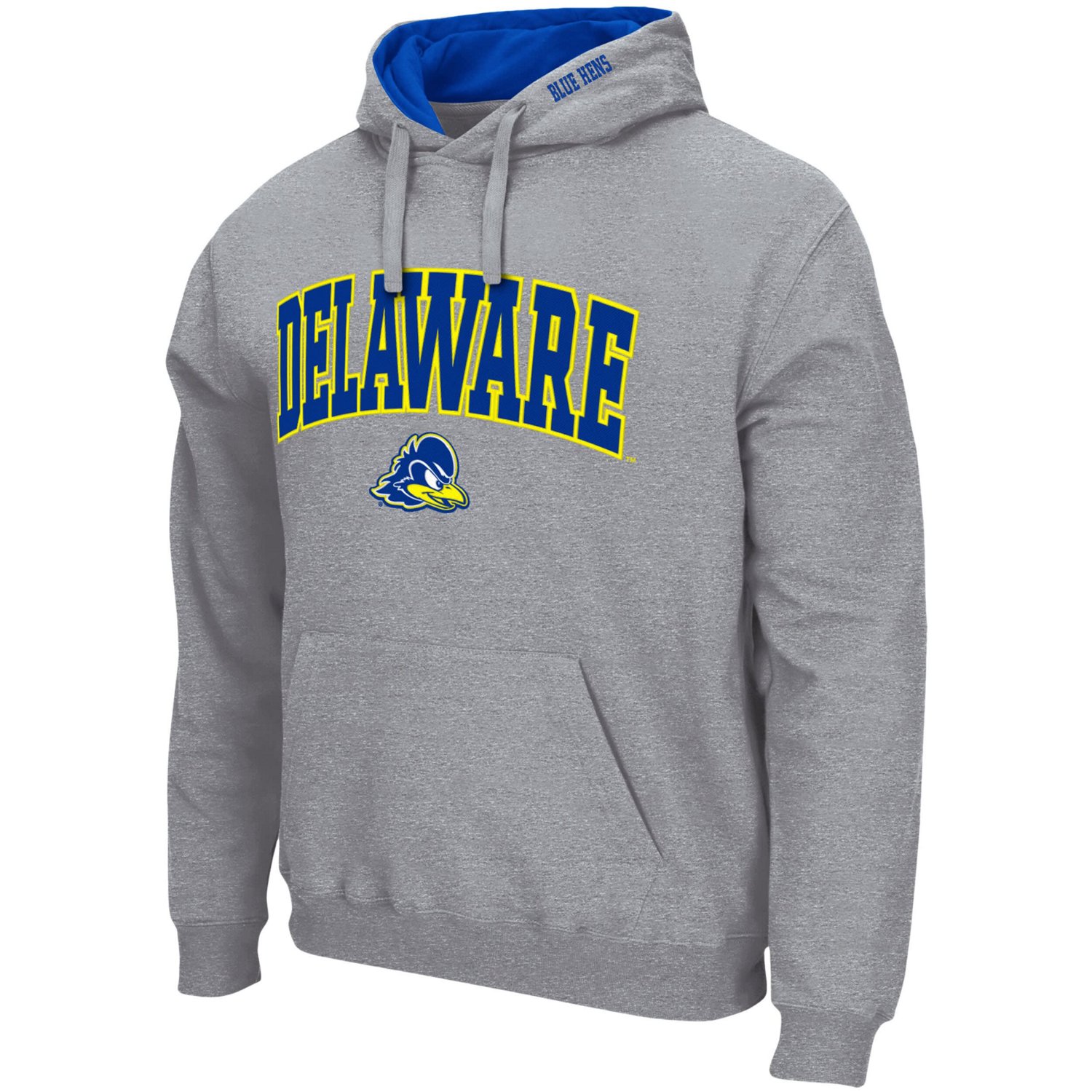 Colosseum Heathered Gray Delaware Fightin' Hens Arch  Logo 30 Pullover Hoodie                                                    - view number 2