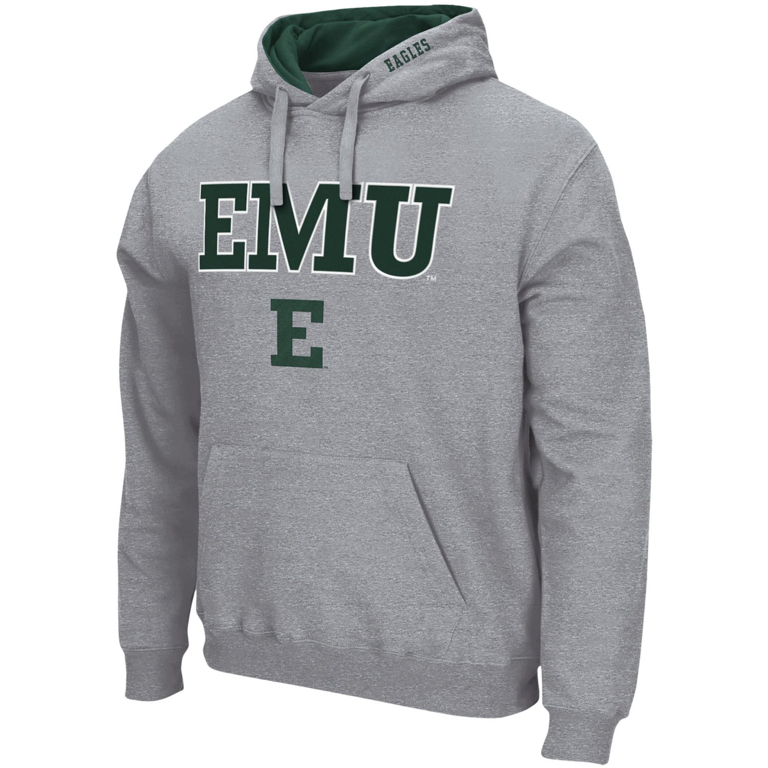 Colosseum Heathered Gray Eastern Michigan Eagles Arch  Logo 30 Pullover Hoodie - view number 2