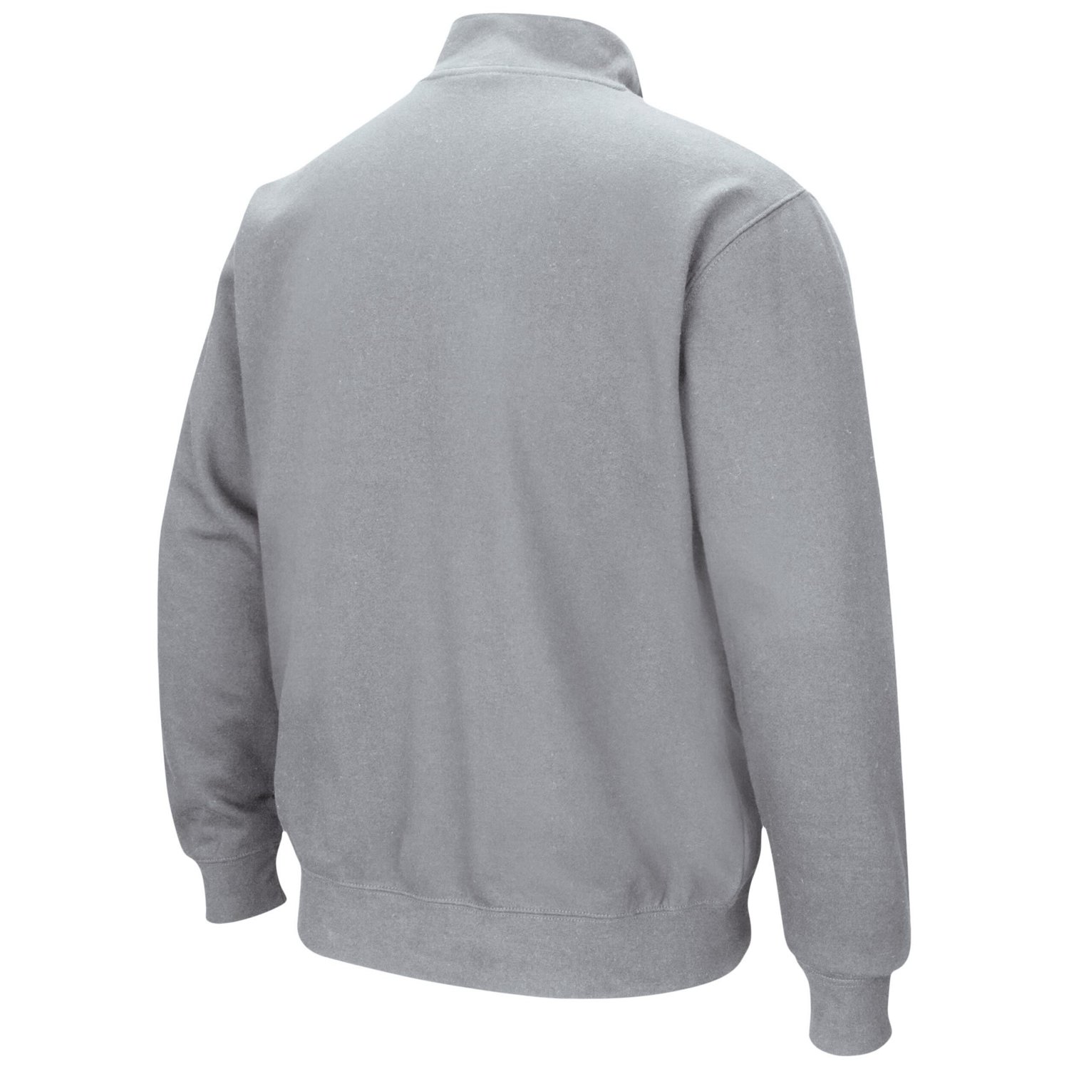 Colosseum Heathered Gray Illinois Fighting Illini Tortugas Team Logo Quarter-Zip Jacket                                          - view number 3