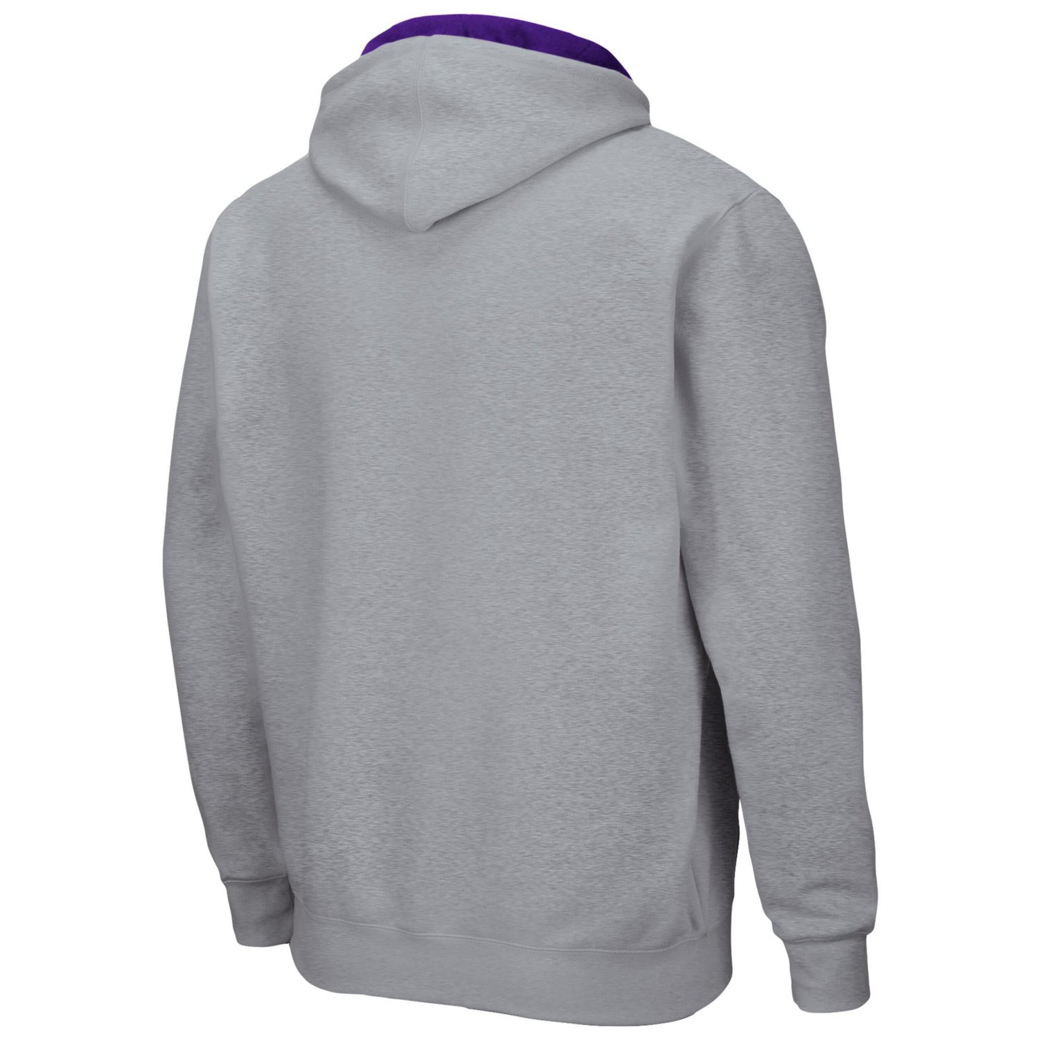 Colosseum Heathered Gray Kansas State Wildcats Arch  Logo 30 Full-Zip Hoodie - view number 3