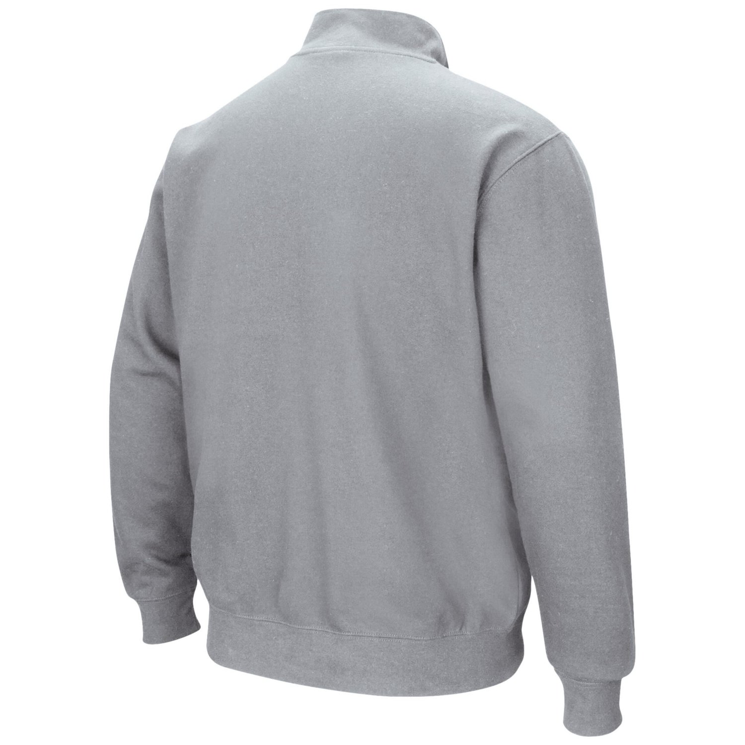 Colosseum Heathered Gray Louisville Cardinals Tortugas Team Logo Quarter-Zip Jacket                                              - view number 3