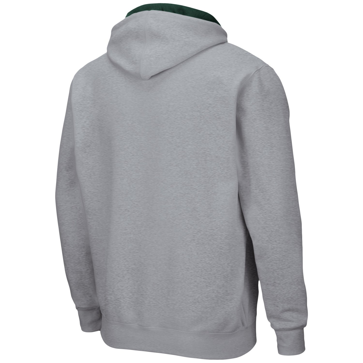 Colosseum Heathered Gray Michigan State Spartans Arch  Logo 30 Full-Zip Hoodie - view number 3