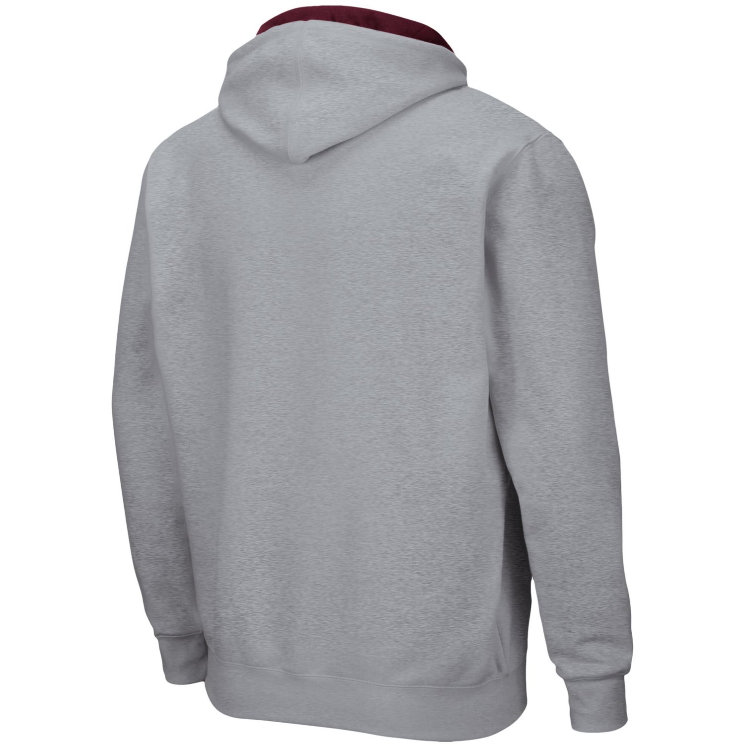 Colosseum Heathered Gray Mississippi State Bulldogs Arch  Logo 30 Full-Zip Hoodie                                                - view number 3