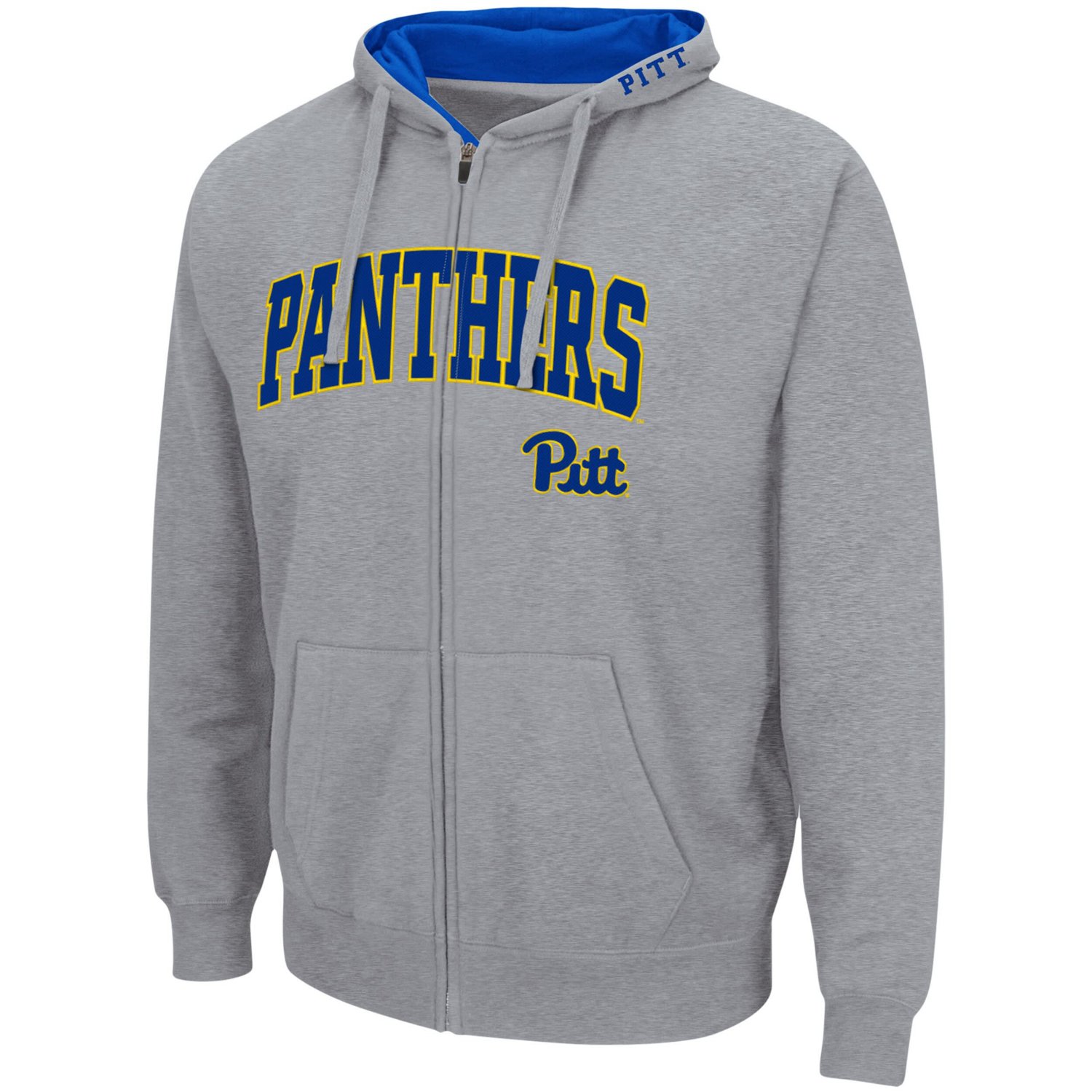 Colosseum Heathered Gray Pitt Panthers Arch  Logo 30 Full-Zip Hoodie - view number 2