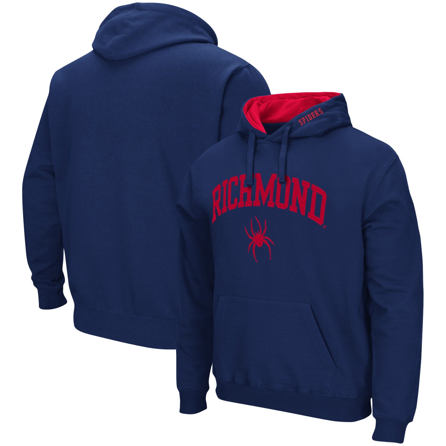 Colosseum Heathered Gray Richmond Spiders Arch and Logo Pullover Hoodie                                                          - view number 1