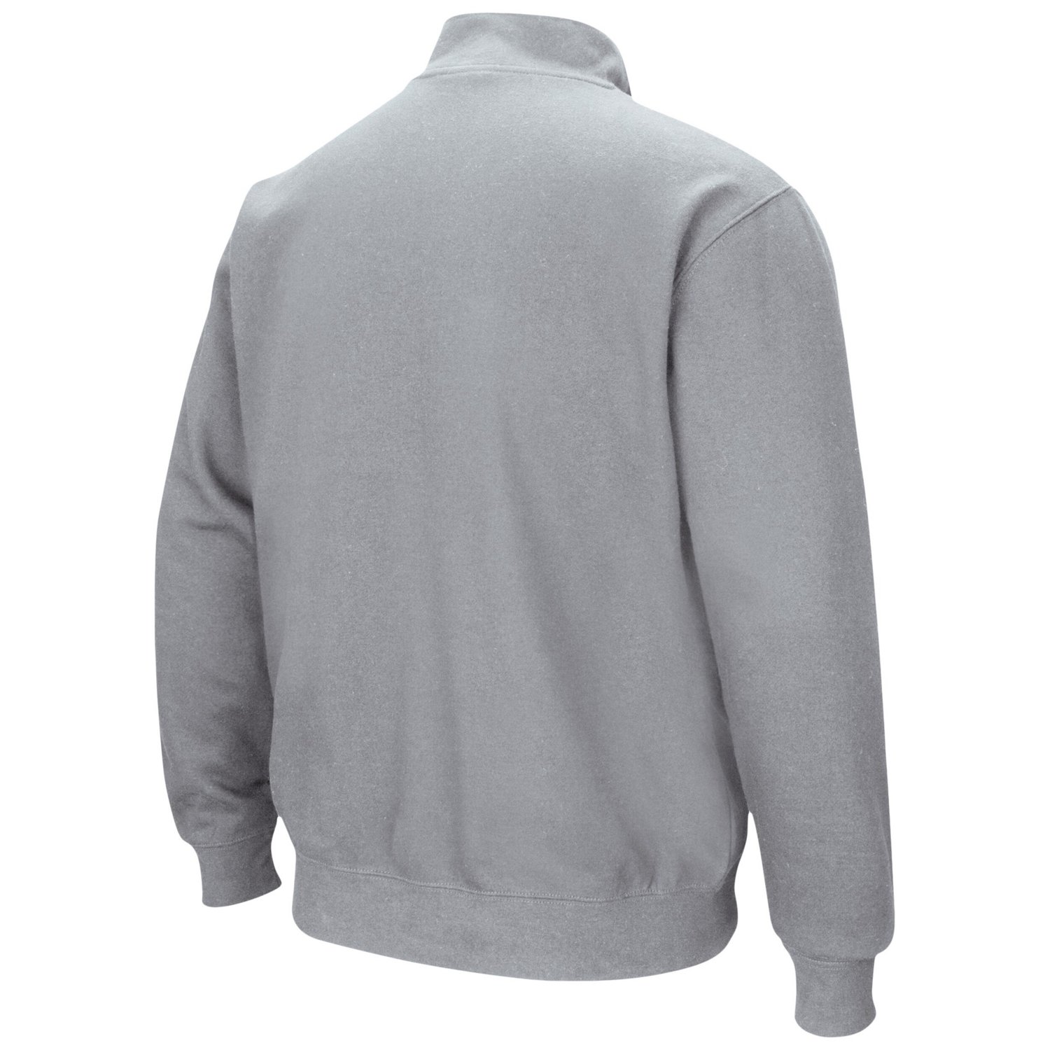 Colosseum Heathered Gray Rutgers Scarlet Knights Tortugas Team Logo Quarter-Zip Jacket