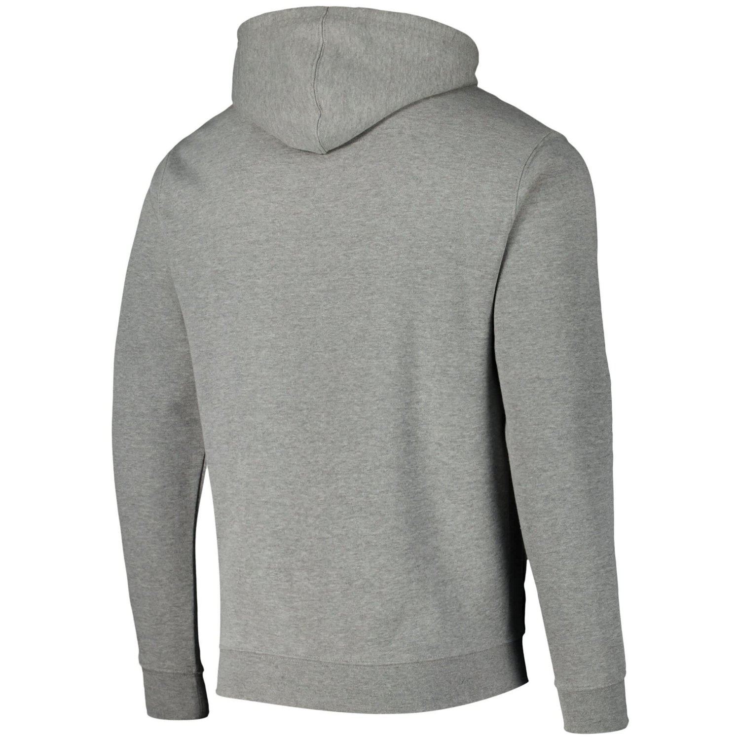 Colosseum Heathered Gray SMU Mustangs Arch and Logo Pullover Hoodie                                                              - view number 3
