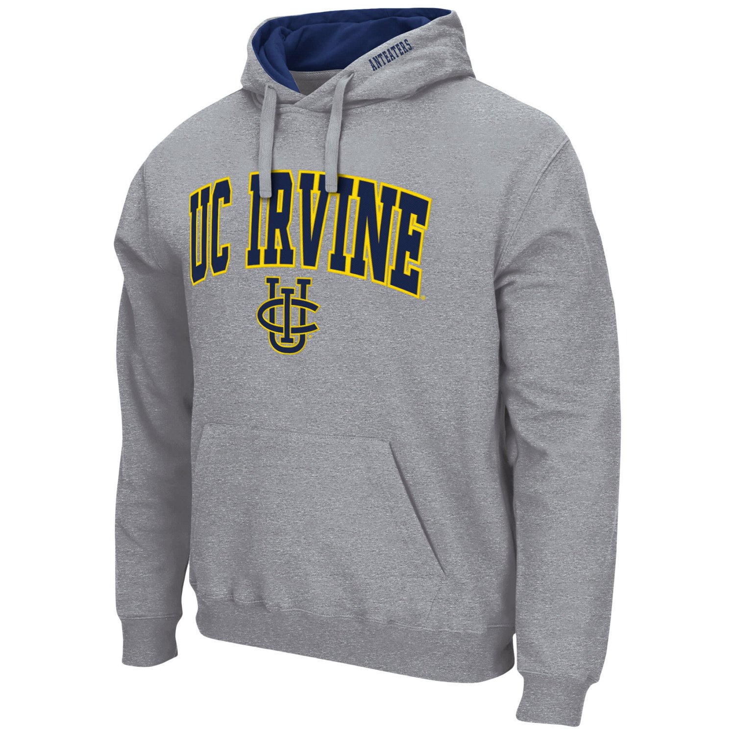 Colosseum Heathered Gray UC Irvine Anteaters Arch and Logo Pullover Hoodie                                                       - view number 2