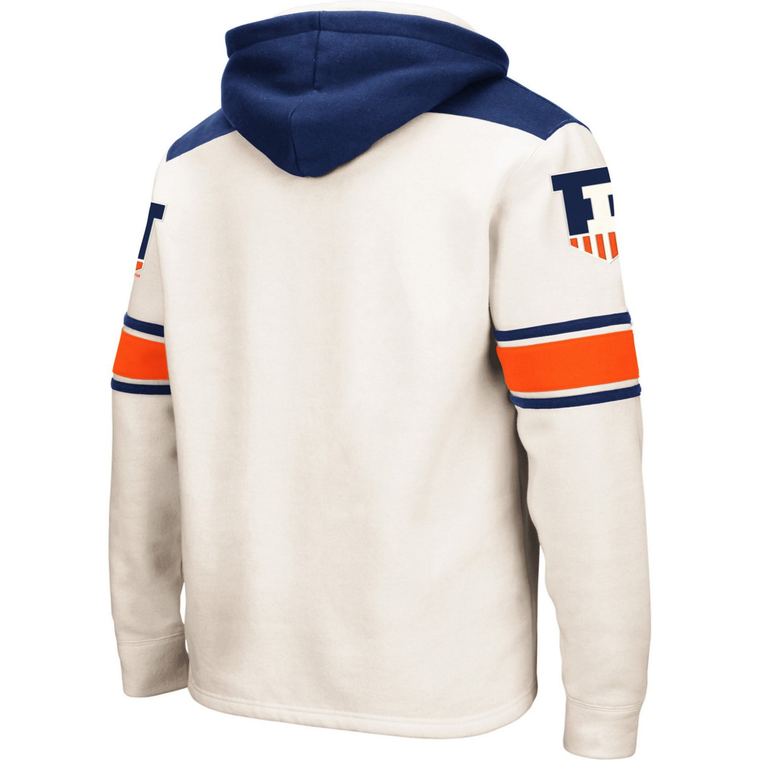 Colosseum Illinois Fighting Illini 20 Lace-Up Pullover Hoodie - view number 4