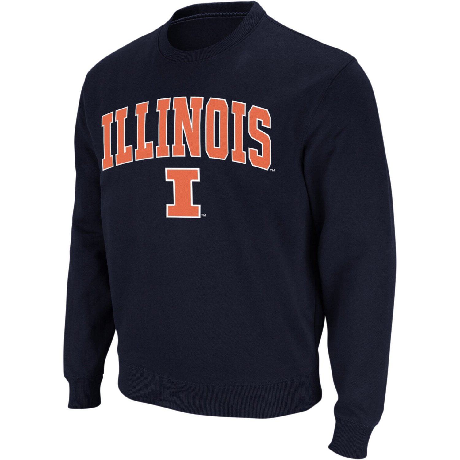 Colosseum Illinois Fighting Illini Arch  Logo Crew Neck Sweatshirt                                                               - view number 1