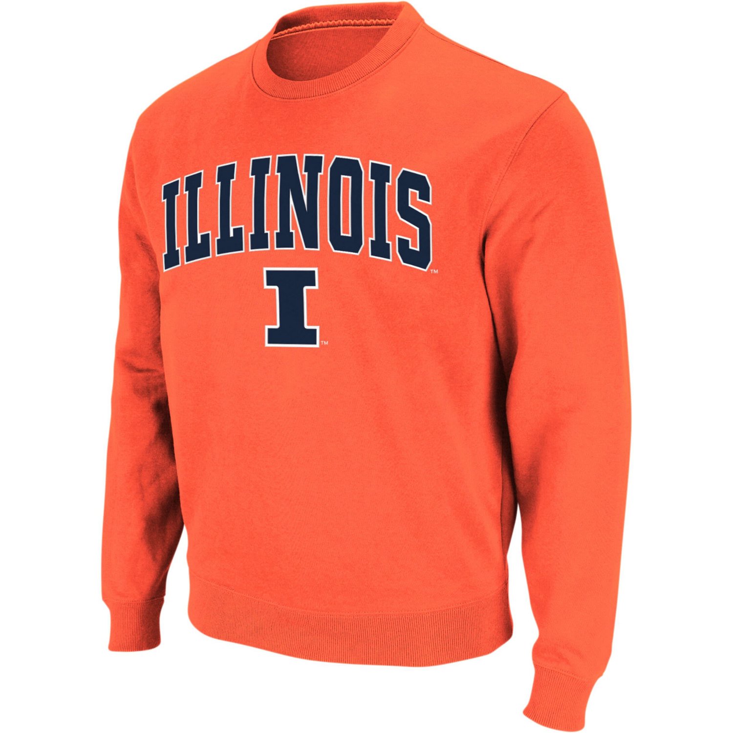 Colosseum Illinois Fighting Illini Arch  Logo Crew Neck Sweatshirt                                                               - view number 2