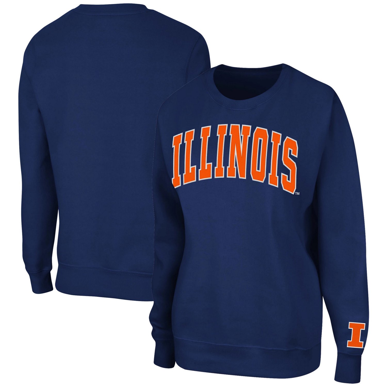 Colosseum Illinois Fighting Illini Campanile Pullover Sweatshirt - view number 1
