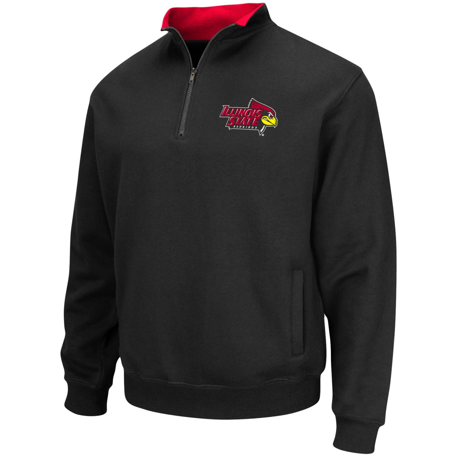 Colosseum Illinois State Redbirds Tortugas Logo Quarter-Zip Pullover Jacket                                                      - view number 2