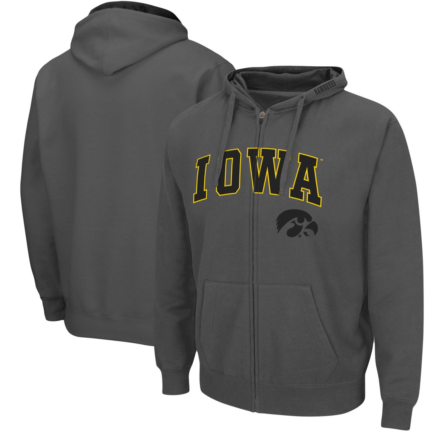 Colosseum Iowa Hawkeyes Arch  Logo 30 Full-Zip Hoodie                                                                            - view number 1