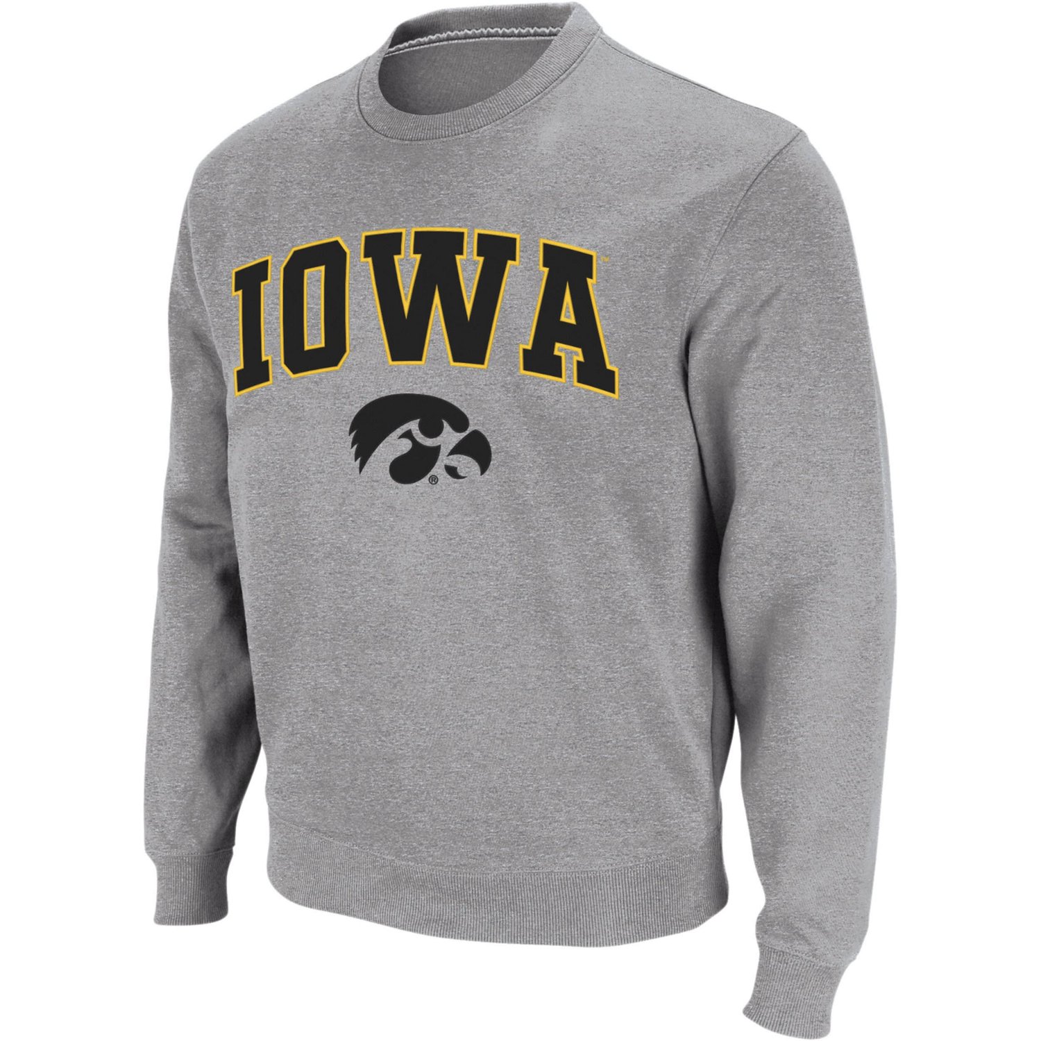Colosseum Iowa Hawkeyes Arch  Logo Crew Neck Sweatshirt                                                                          - view number 1