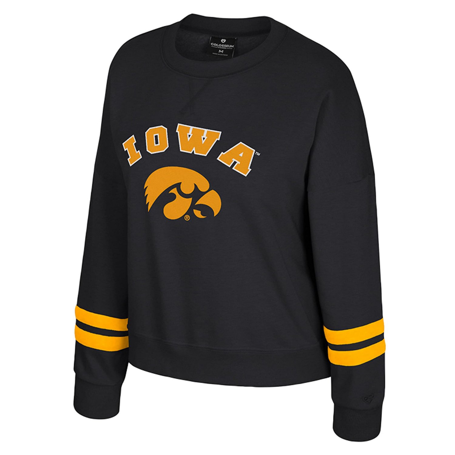 Colosseum Iowa Hawkeyes Splashy Crewneck Fleece Sweatshirt - view number 2