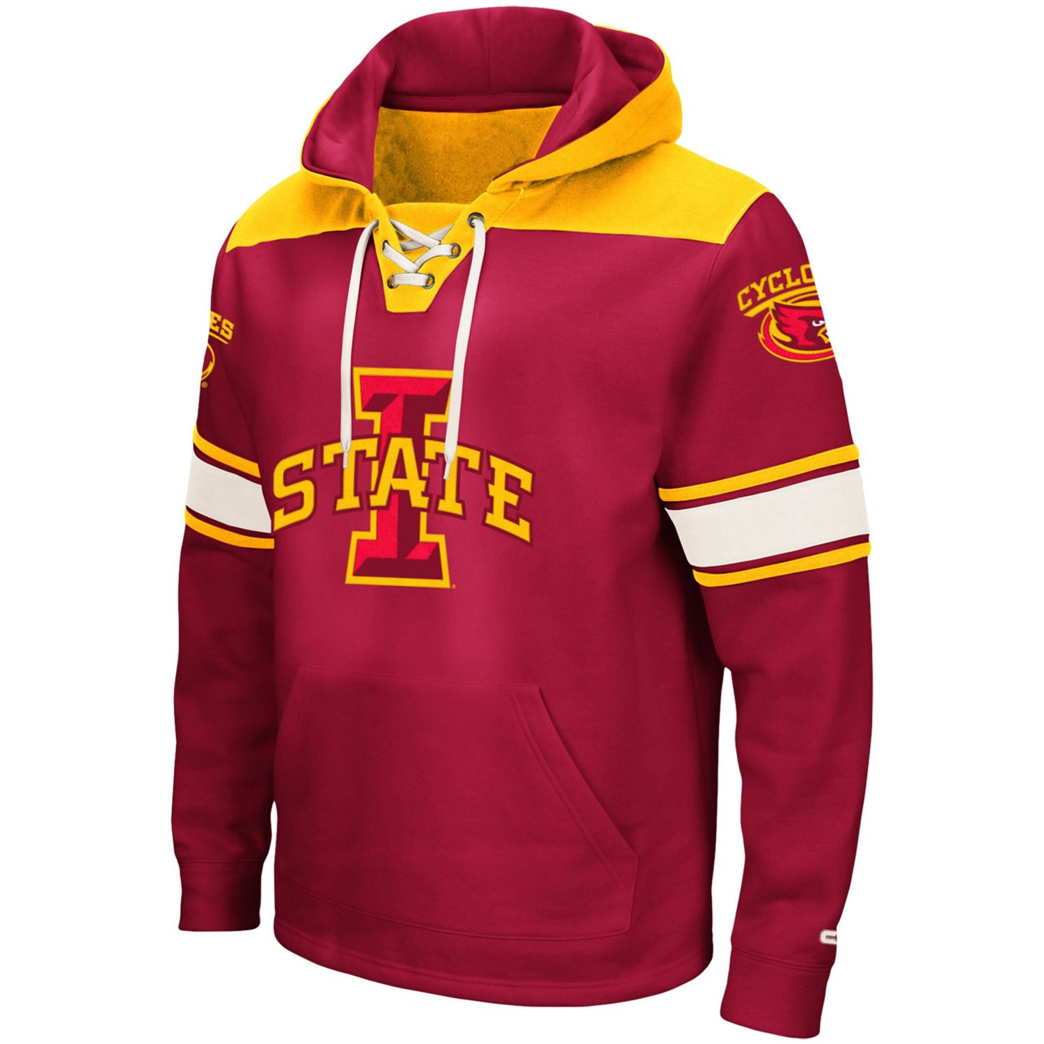 Colosseum Iowa State Cyclones 20 Lace-Up Pullover Hoodie                                                                         - view number 2