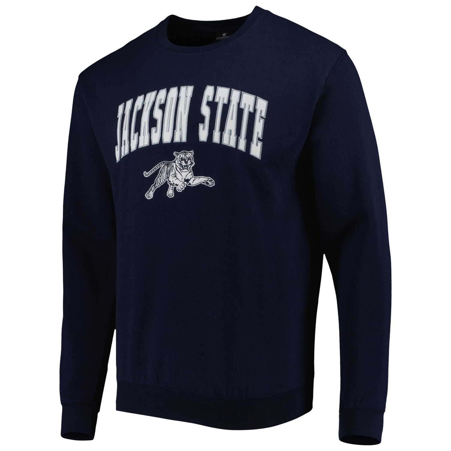 Colosseum Jackson State Tigers Arch Over Logo Pullover Sweatshirt - view number 2