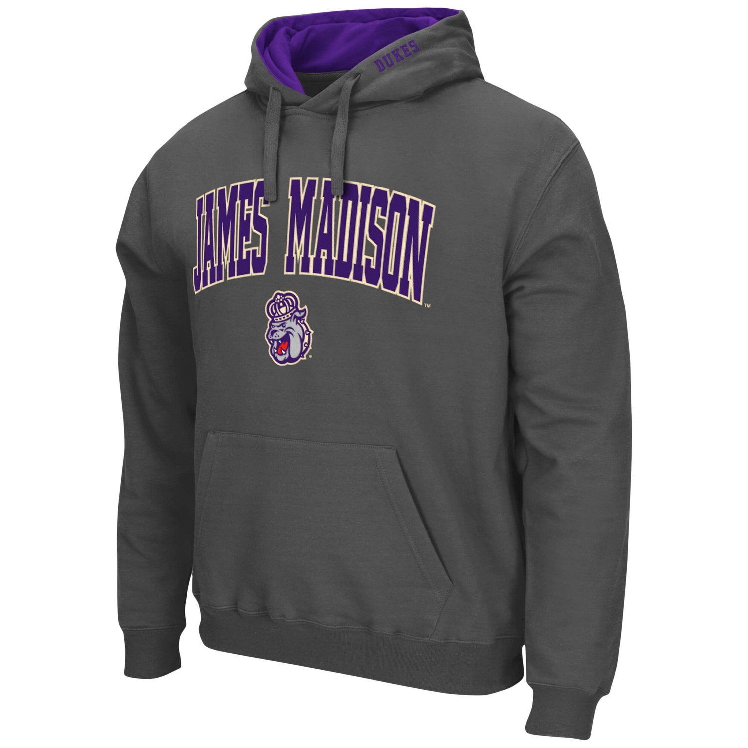 Colosseum James Madison Dukes Arch and Logo Pullover Hoodie - view number 2