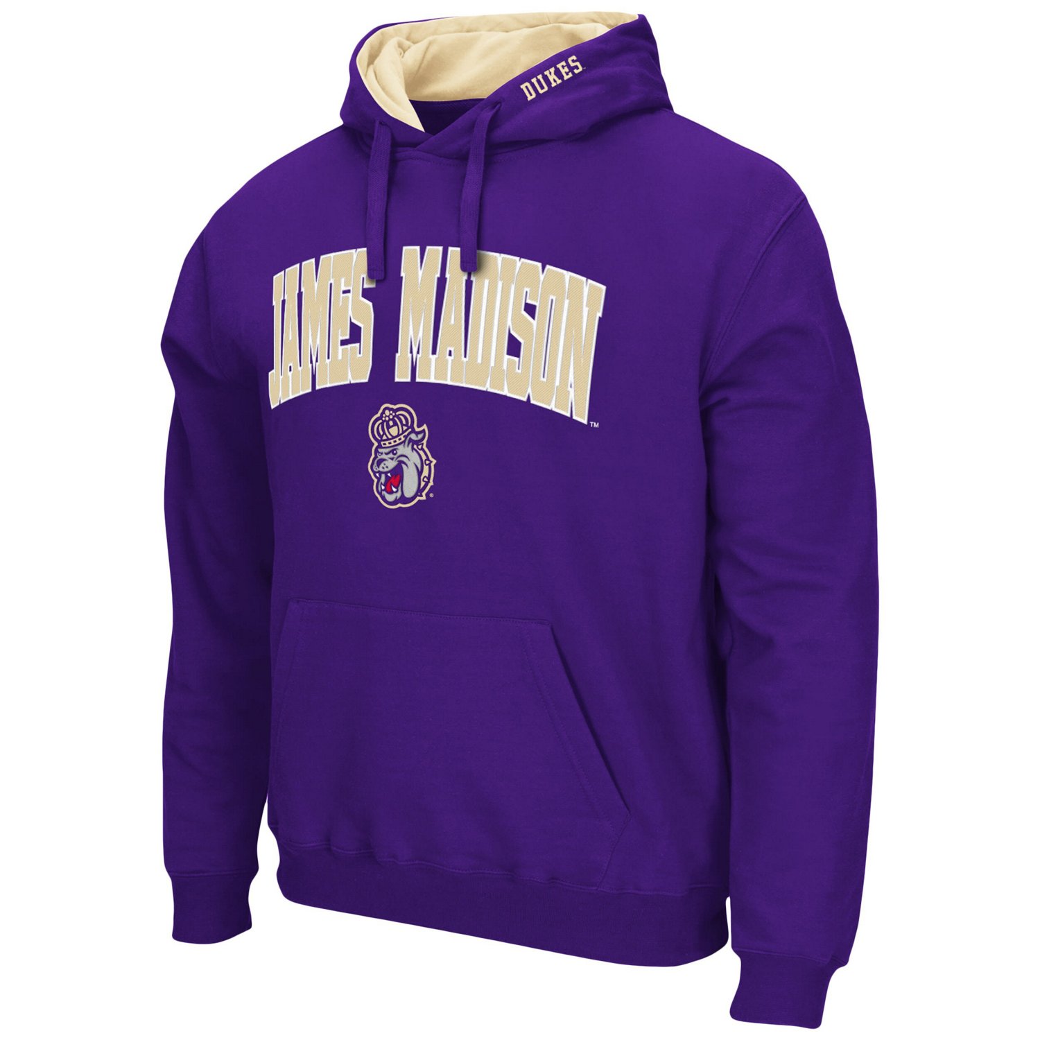 Colosseum James Madison Dukes Arch and Logo Pullover Hoodie                                                                      - view number 2