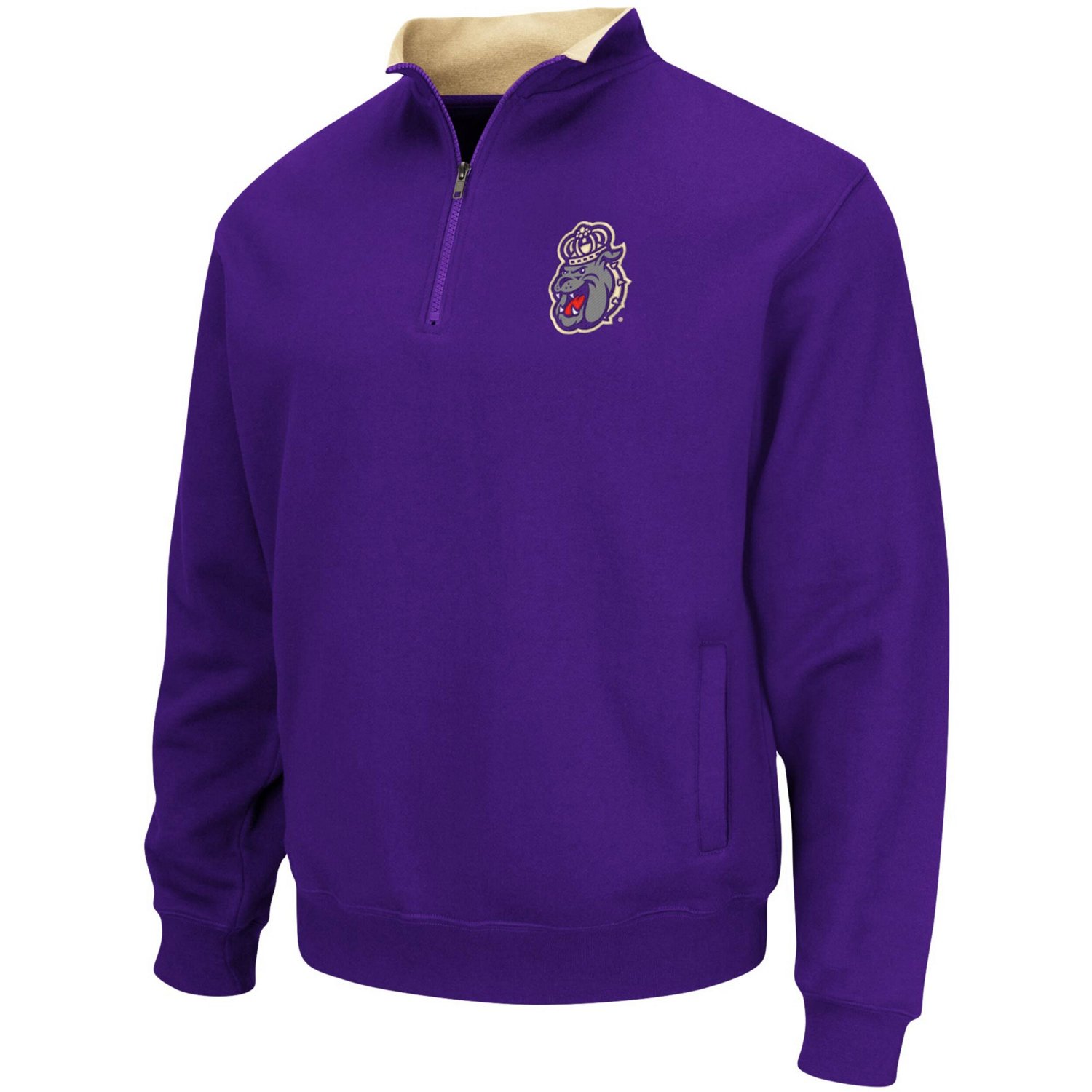 Colosseum James Madison Dukes Tortugas Logo Quarter-Zip Jacket - view number 2