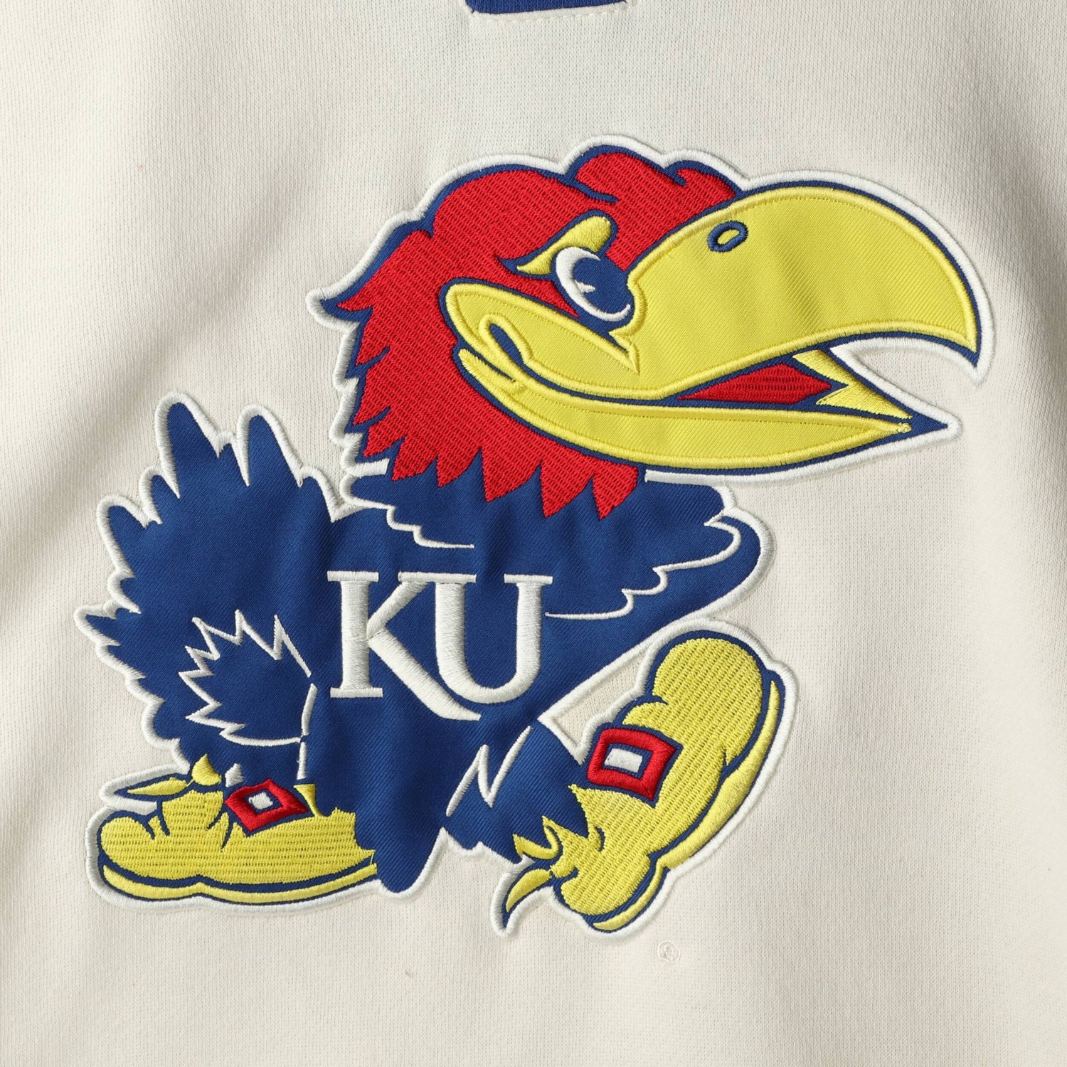 Colosseum Kansas Jayhawks 20 Lace-Up Pullover Hoodie - view number 4